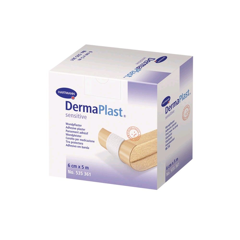 Hartmann DermaPlast sensitive, non-woven plaster, 1 roll, 5 m