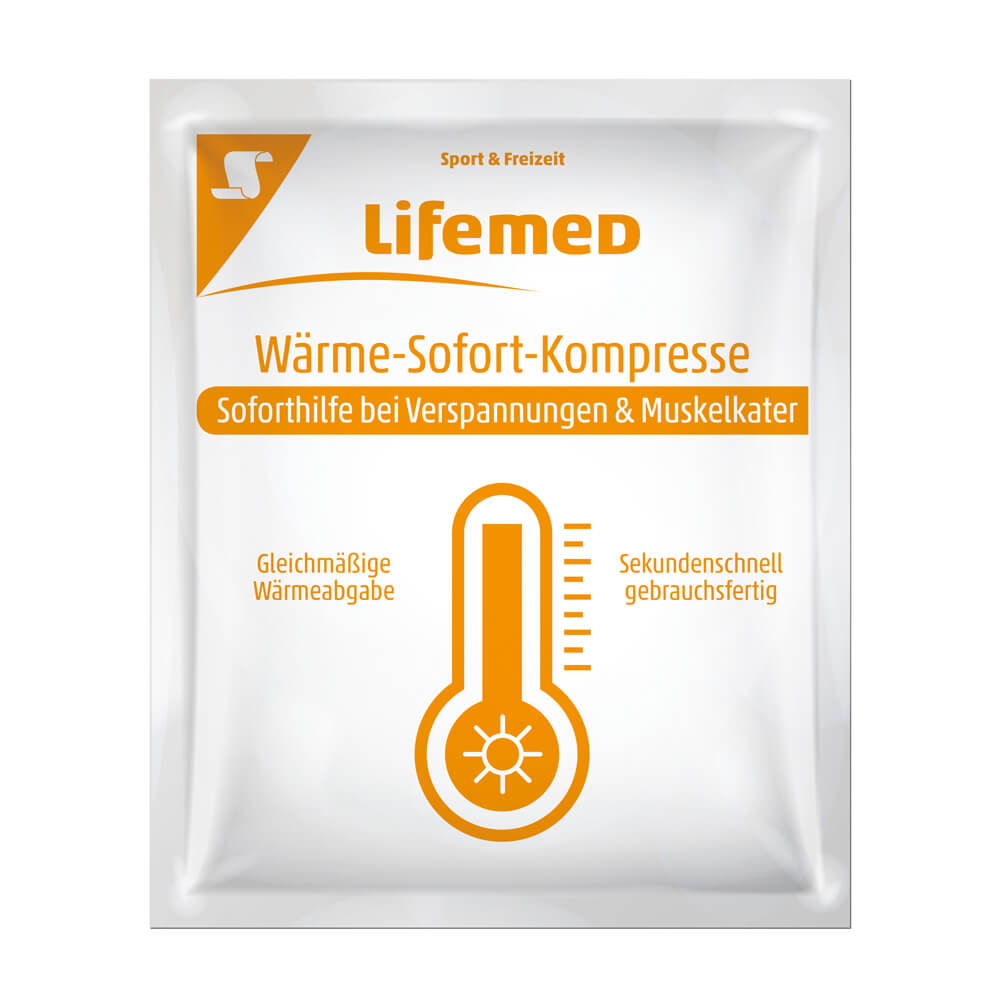 Heat Immediate compress, first aid, by Lifemed®, 13 x 15 cm