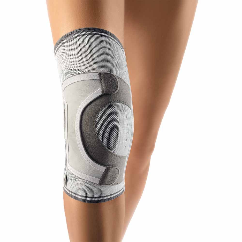 Bort Asymmetric Knee Joint Bandage, Silver, Right, XXXL+