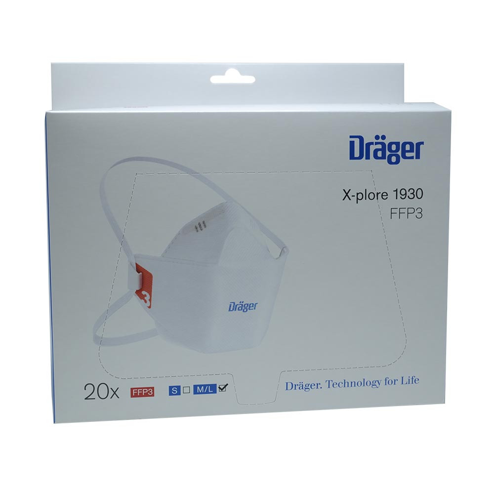 Dräger respiratory mask X-plore® 1930 FFP3, package, 20pcs.