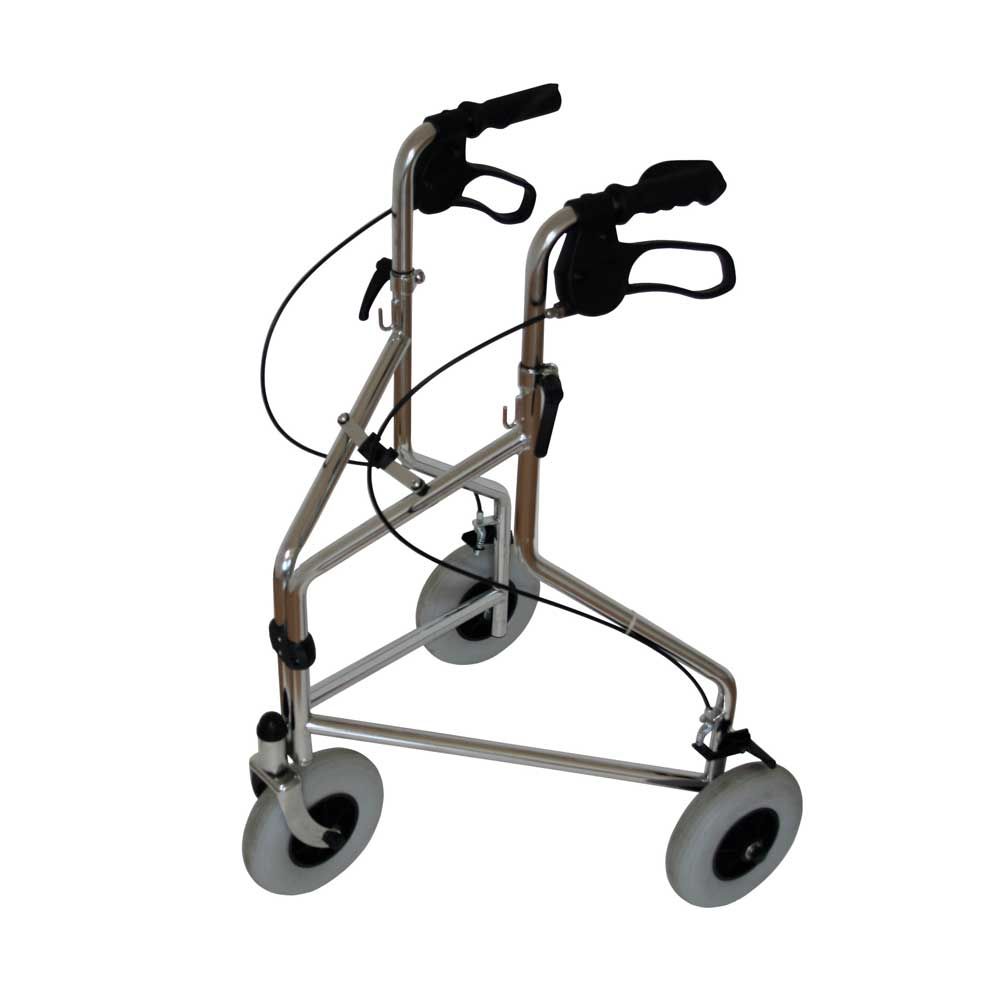 Behrend Delta walker, foldable, height-adjustable, chrom