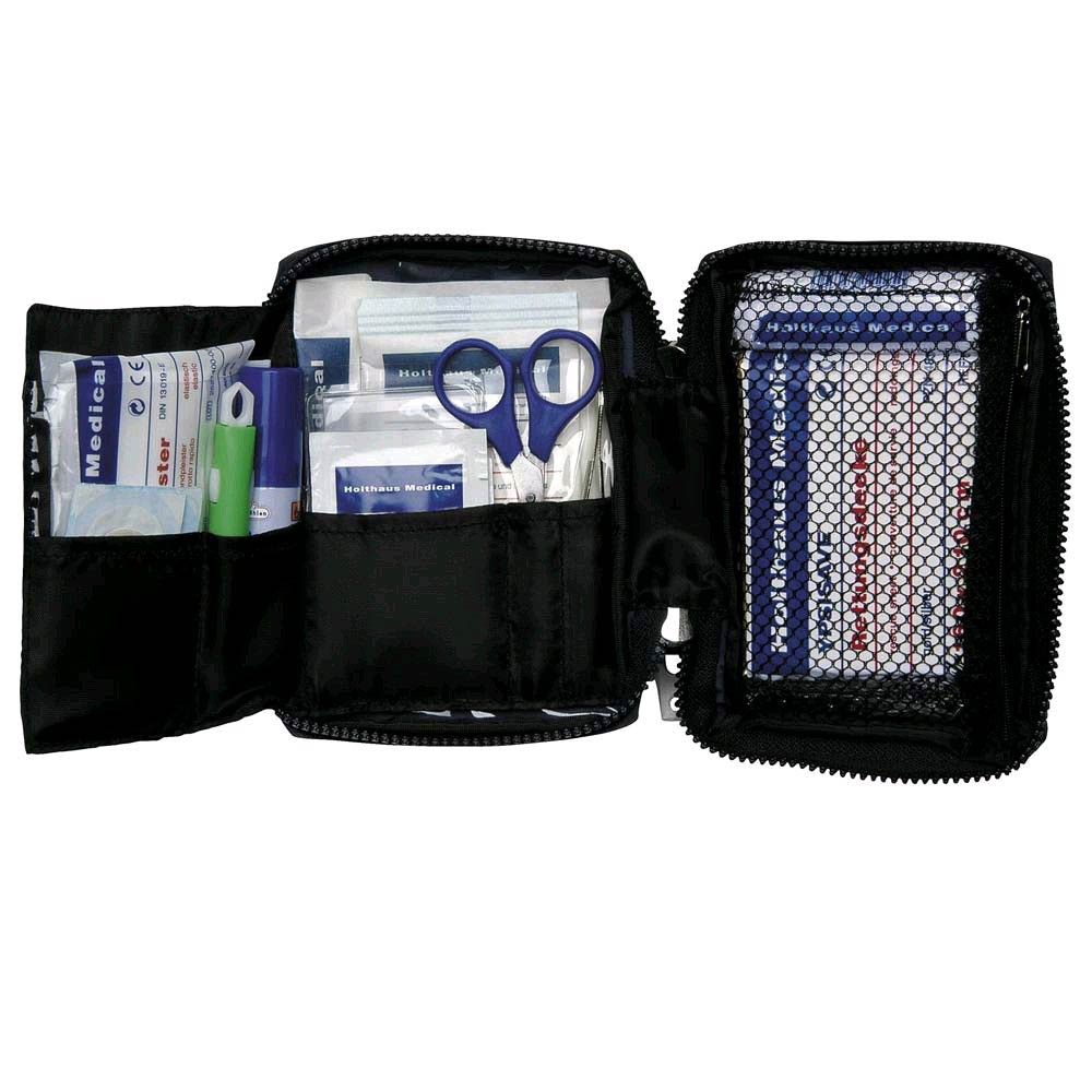 Travel first aid kit by Holthaus Medical, filled, belt attachment