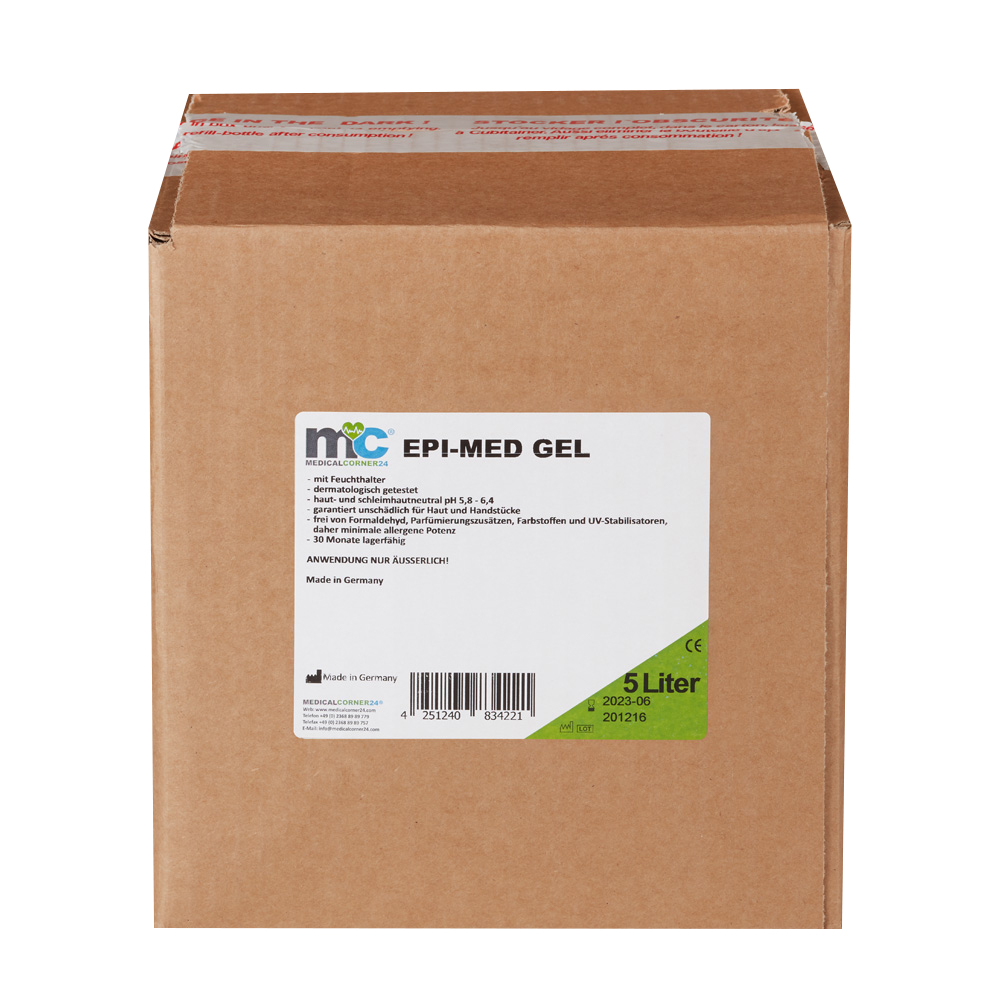 IPL Gel Epi-Med, IPL contact gel, hair removal, 5 litre cubitainer