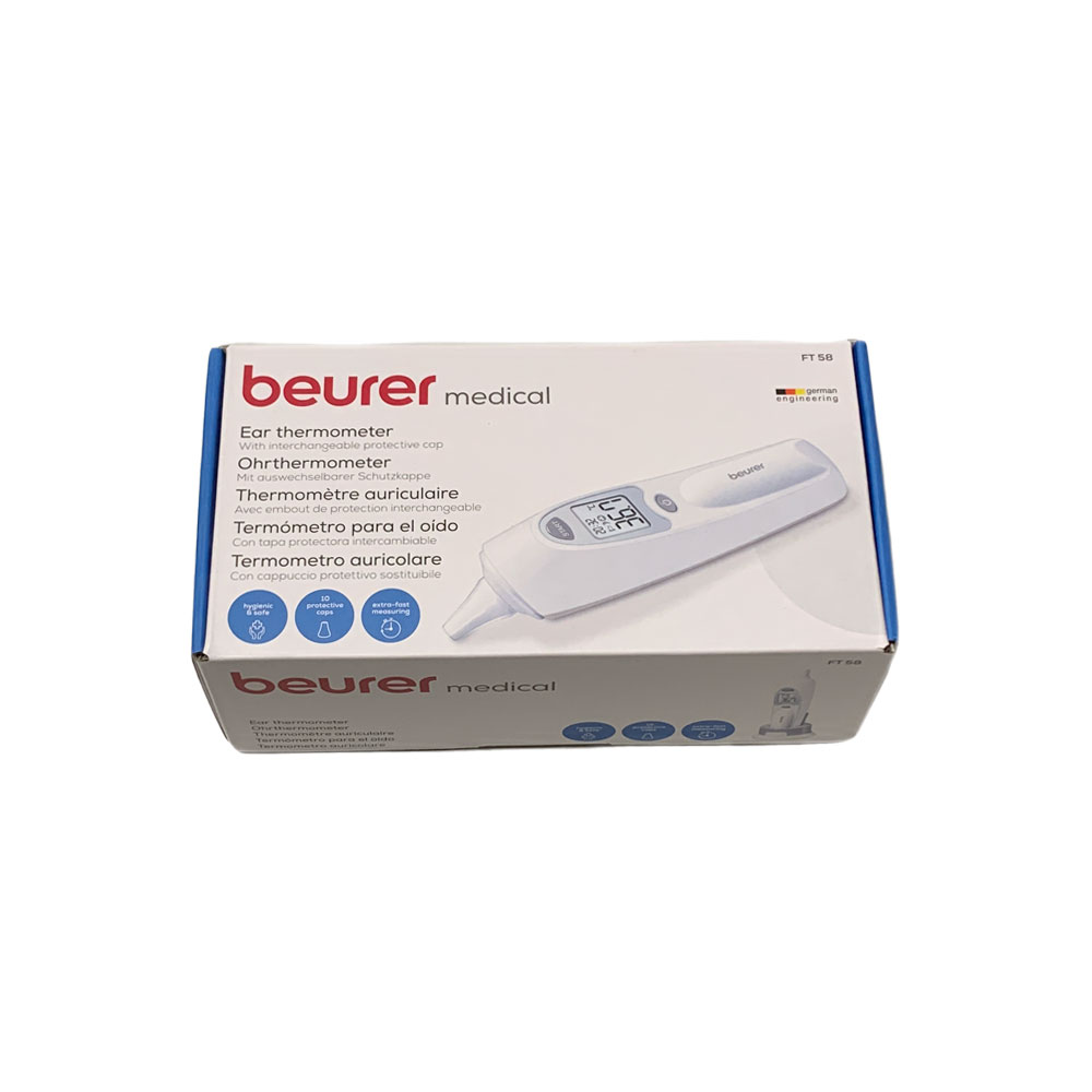 Beurer Ear Thermometer FT58 infrared, fever alarm, seconds measurement