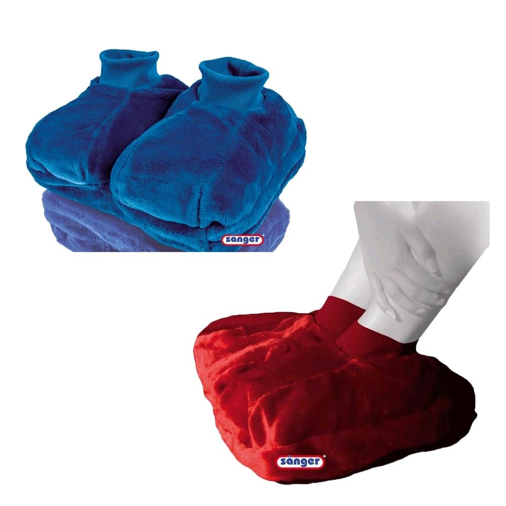 Foot warmers made of plush with 2.0 L hot water bottle by Sänger