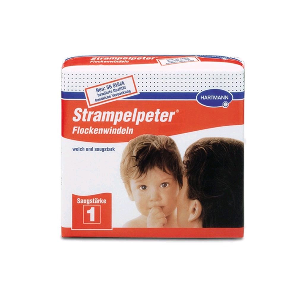 Strampelpeter flakes diapers suction 1, 56 pack