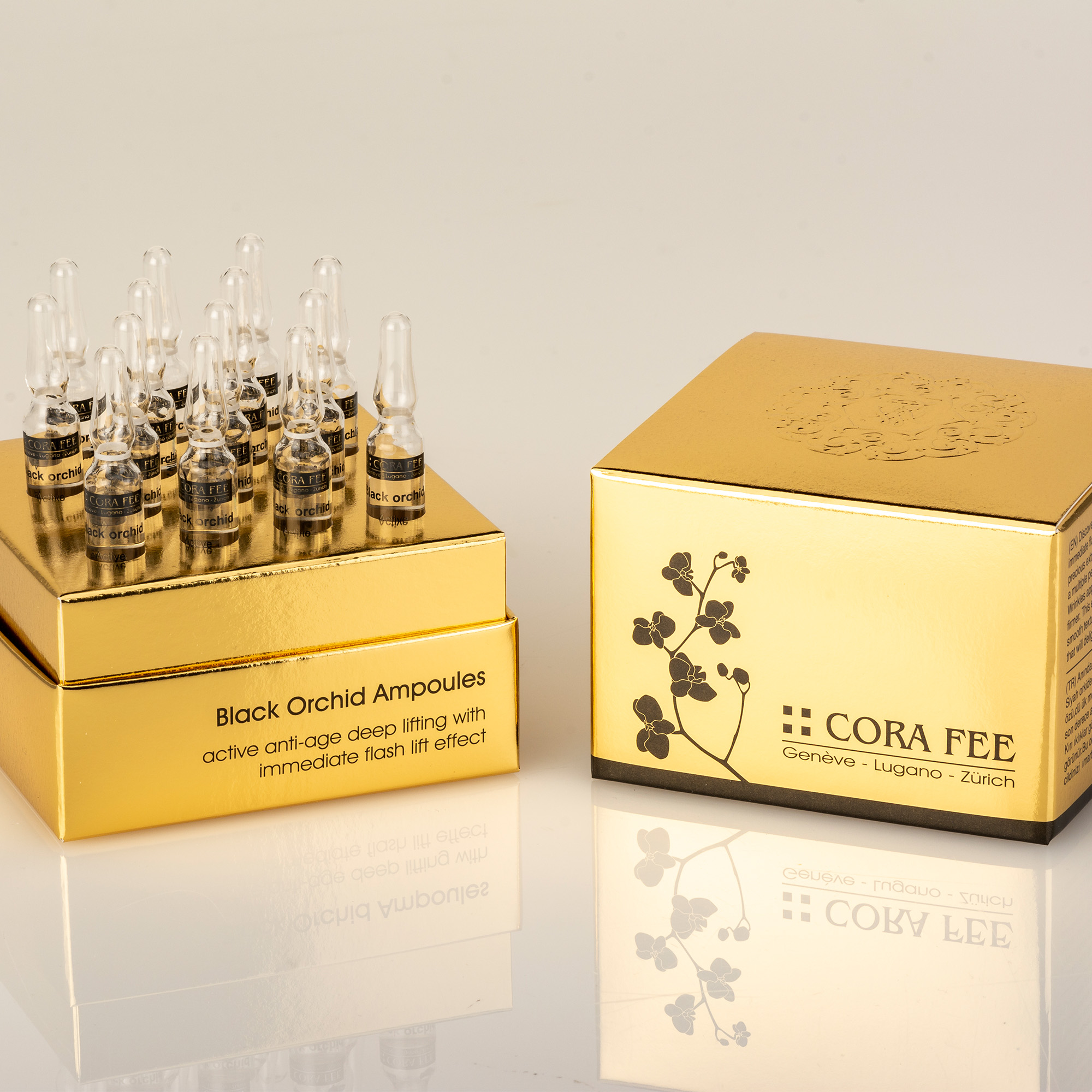 Cora Fee Black Orchid Ampoules, Anti-Age Lifting, 14 x 2ml
