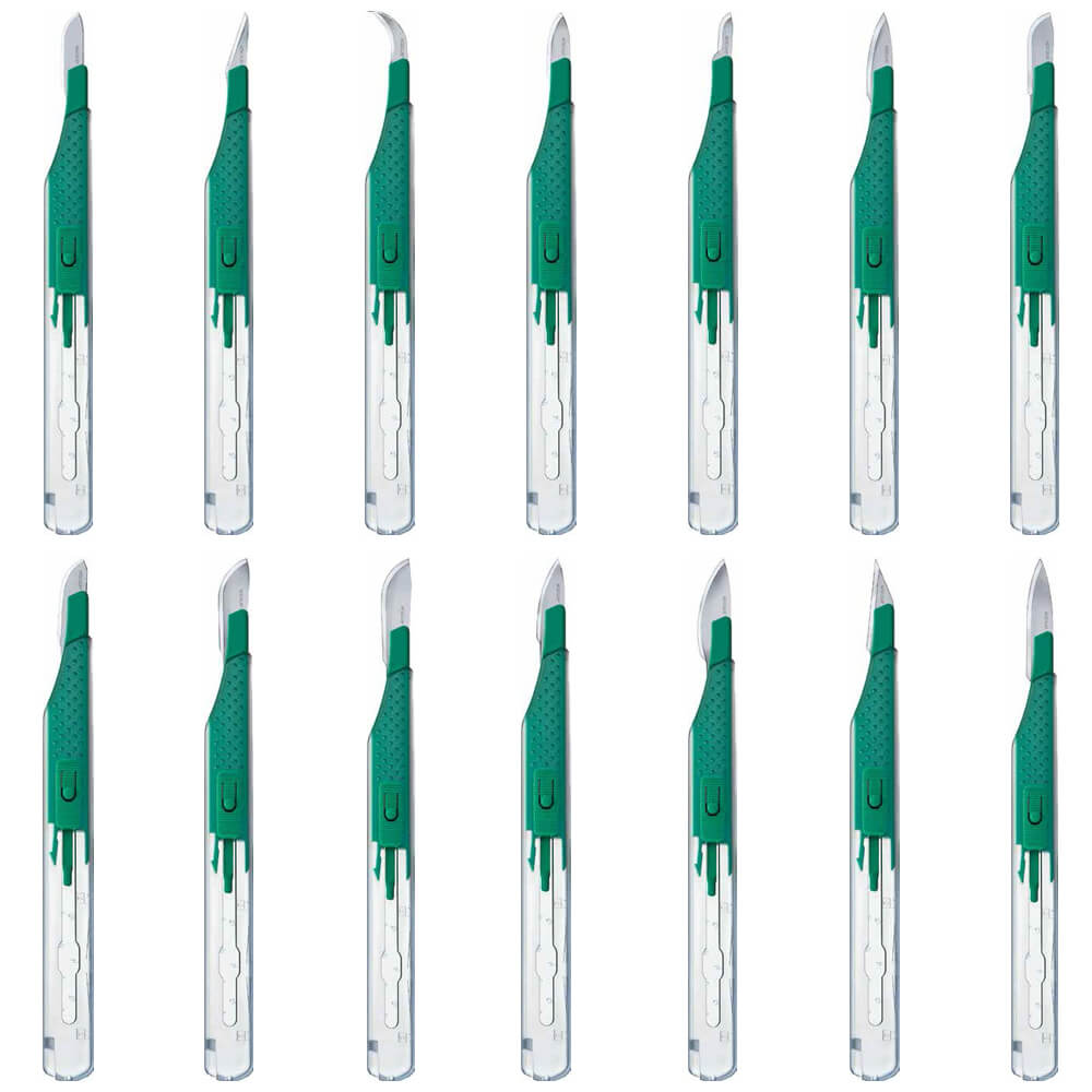 B.Braun Aesculap® safety scalpels, 10 pieces, various figures