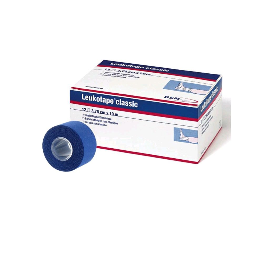 BSN Leukotape Classic, tape strapping, 3,75 cm x 10 m, 1 roll, blue