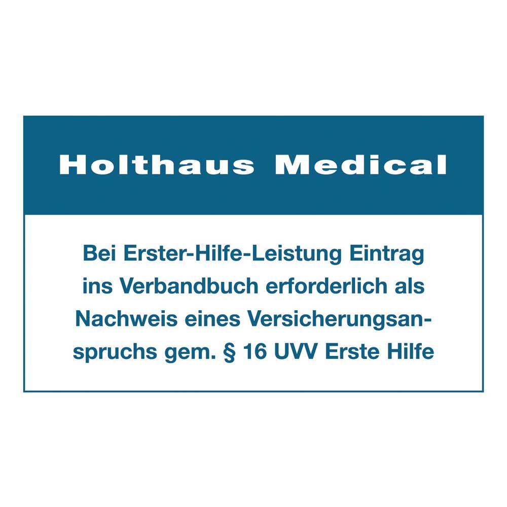 Holthaus Medical Sticker Entry Bandage Book, 60x100mm