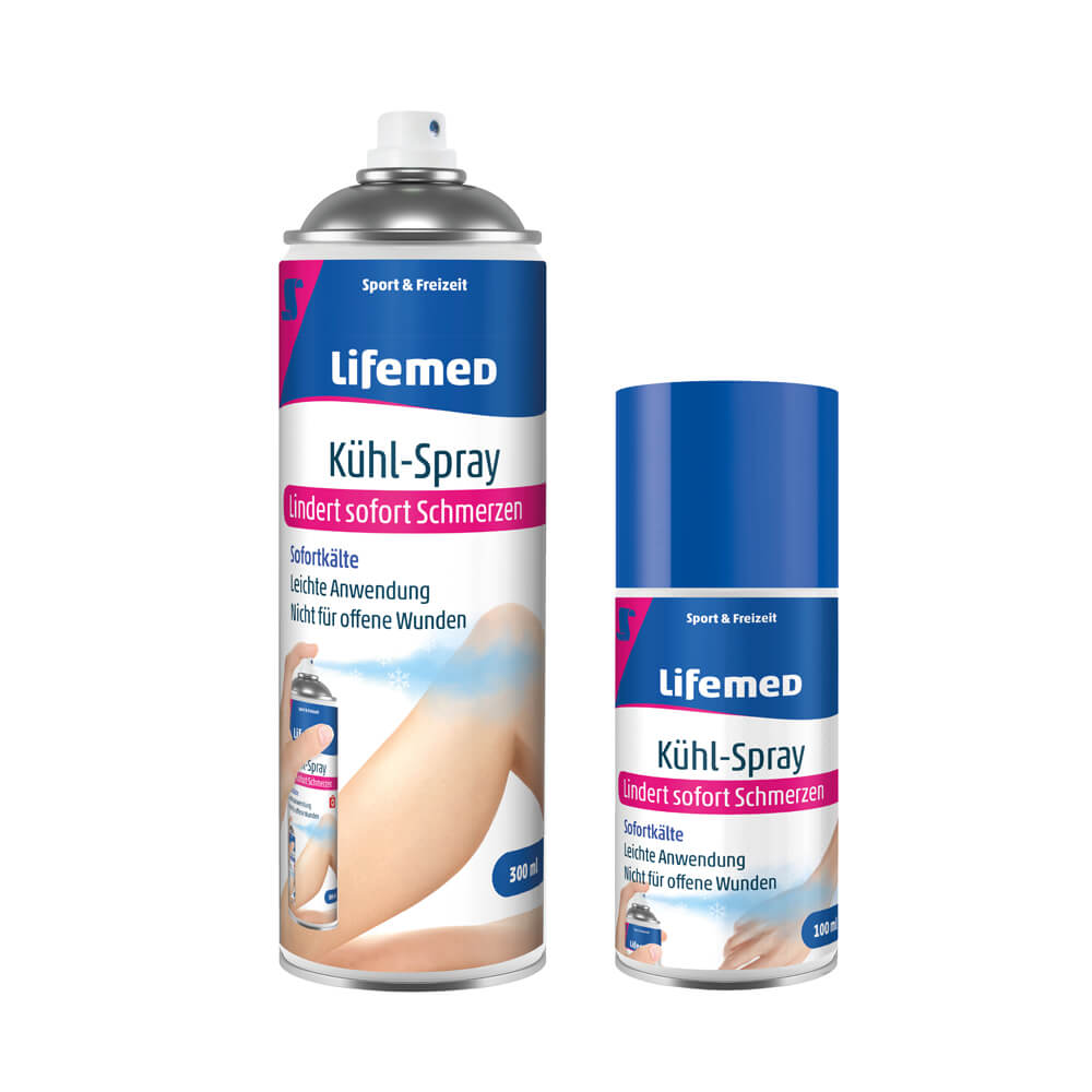 Cooling spray, cooling effect, pain relieving, from Lifemed®, 2 sizes
