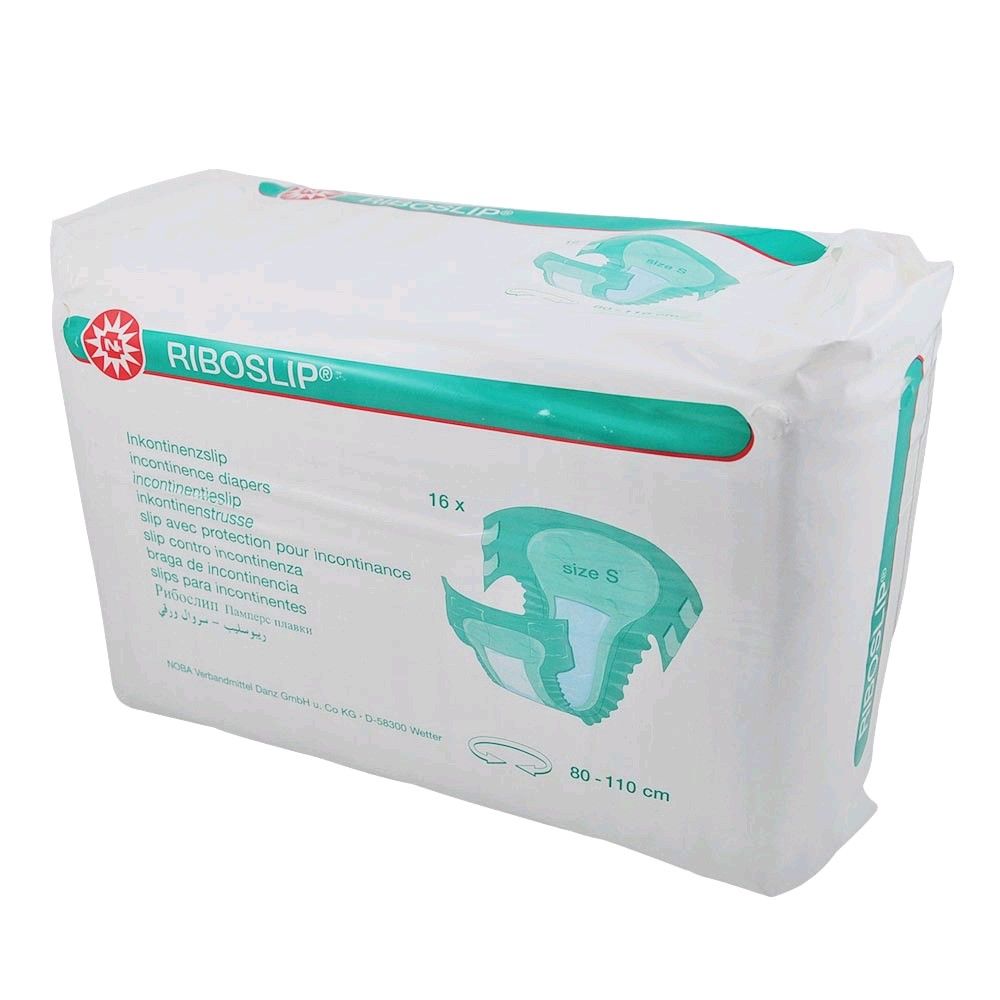 RIBOSLIP® incontinence, indicator strips, Velcro fasteners, S-XL