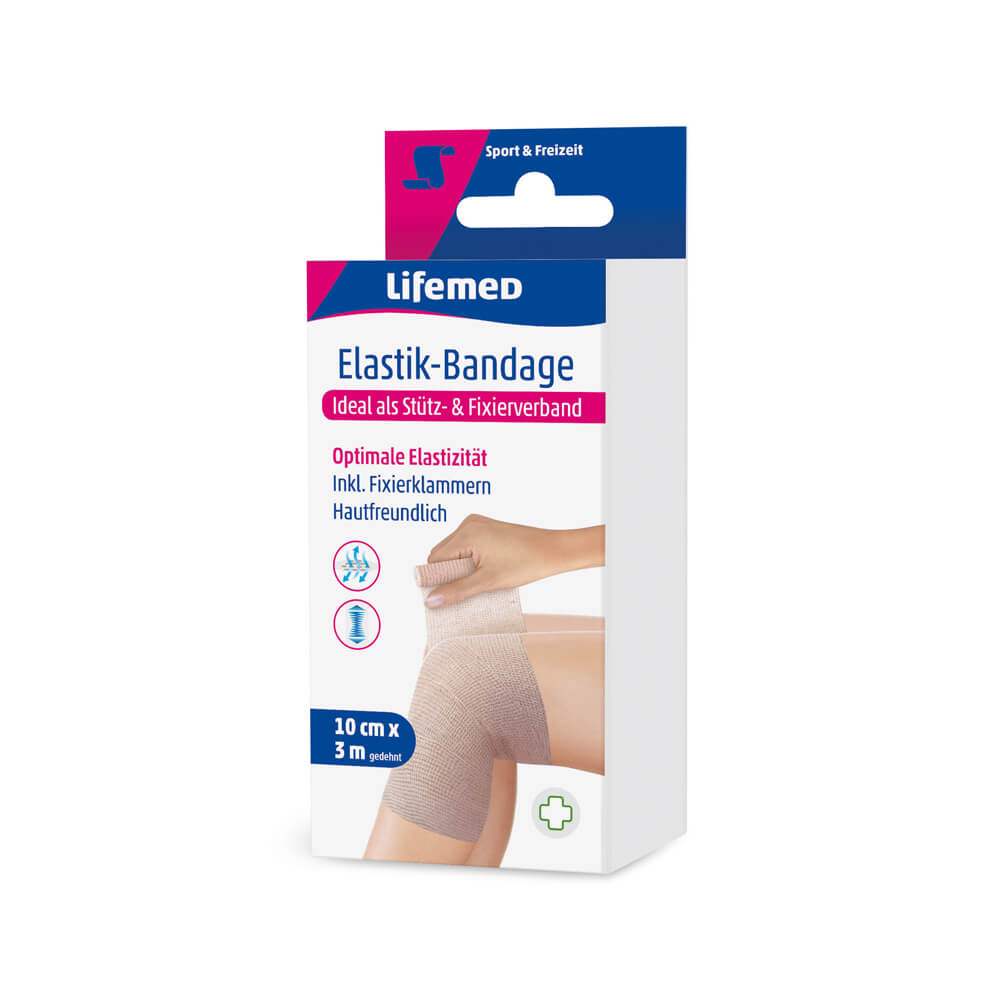 Elastic bandage, skin friendly, skin color, from Lifemed®, 3m x 10cm