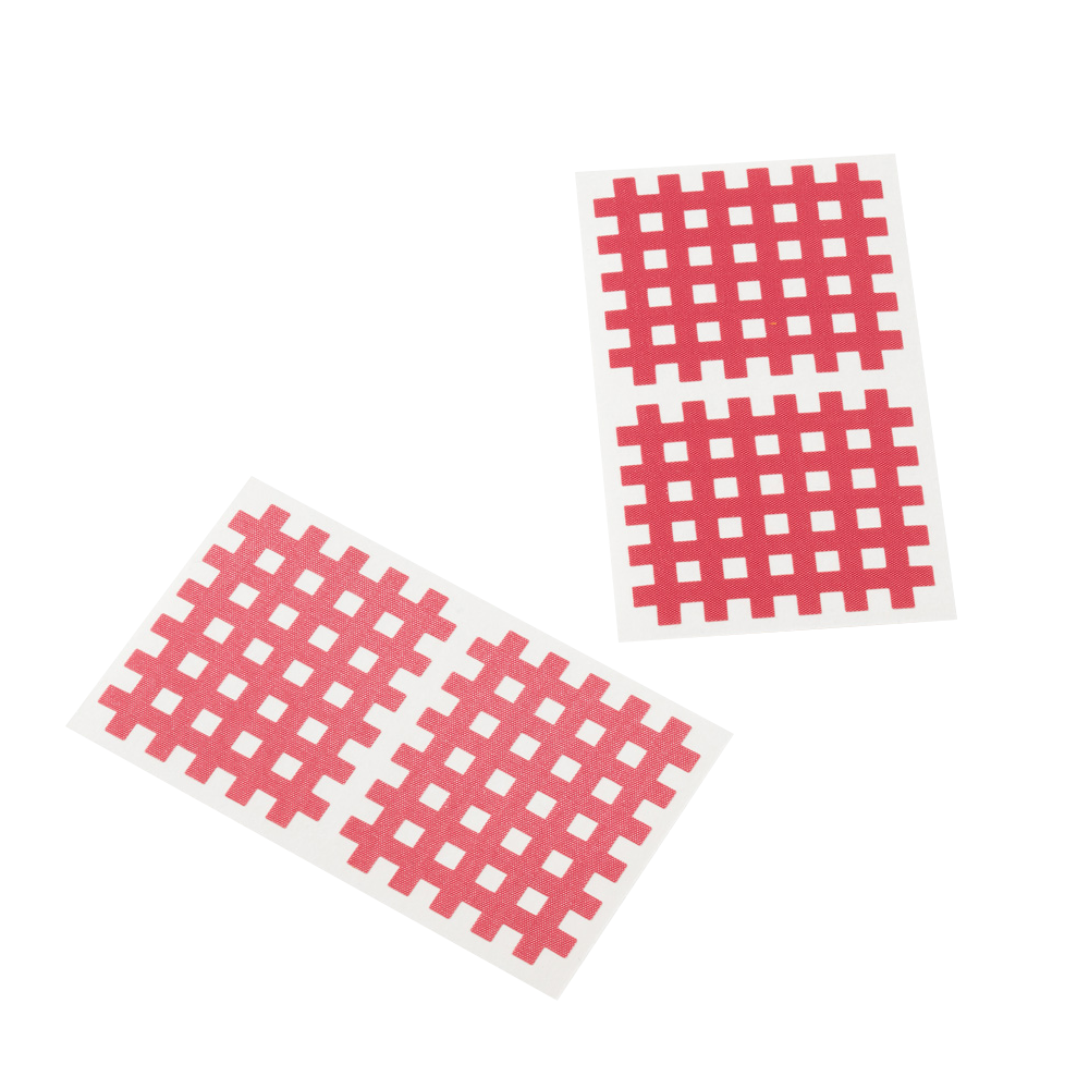 Cross Tape, Cross Patch, Grid Tape, 18 sheets, 3 sizes, pink