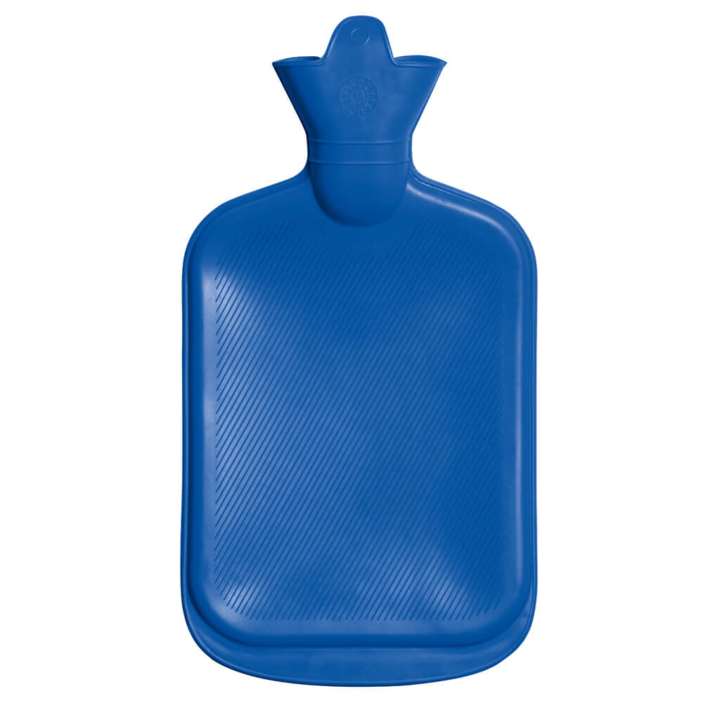 Hot Water Bottle 2L, Screw Cap, 32,5x20,3cm, from Lifemed®, blue