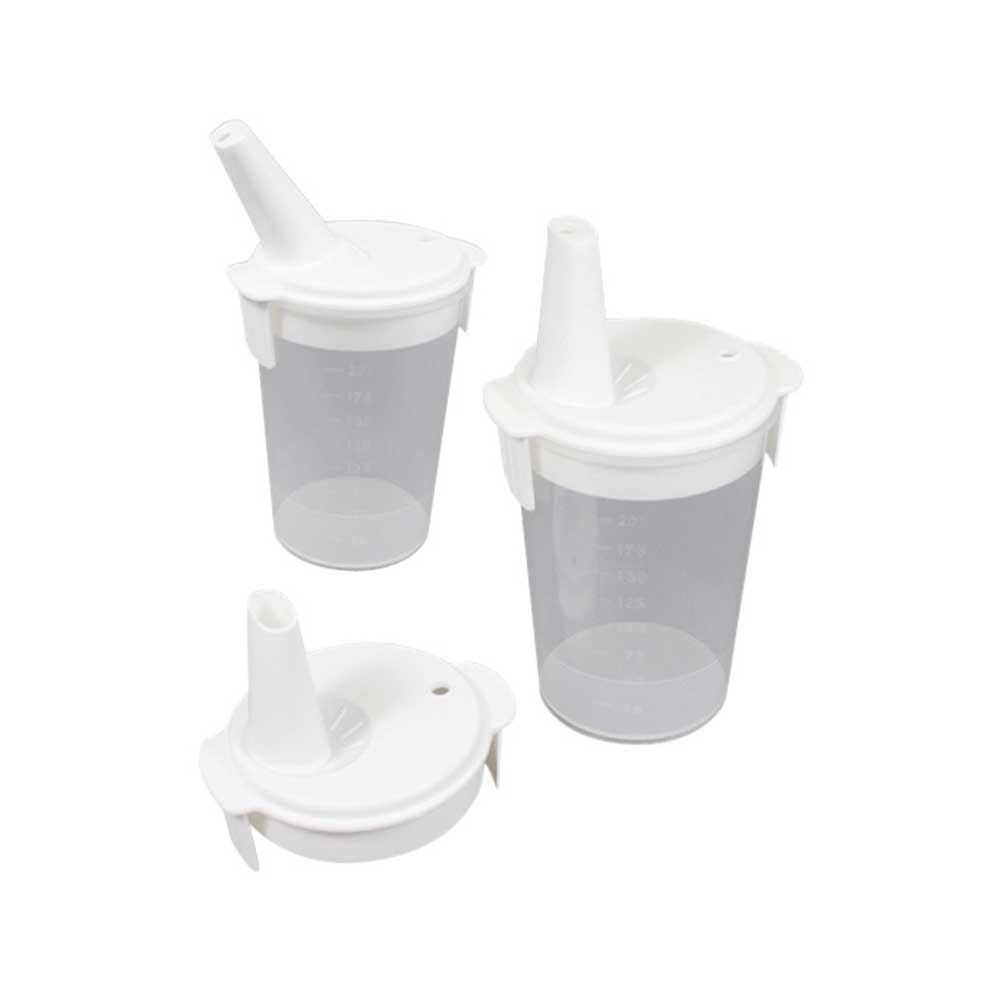 Behrend drinking cup-set, 2x lid tea / porridge, spout movable, 200 ml