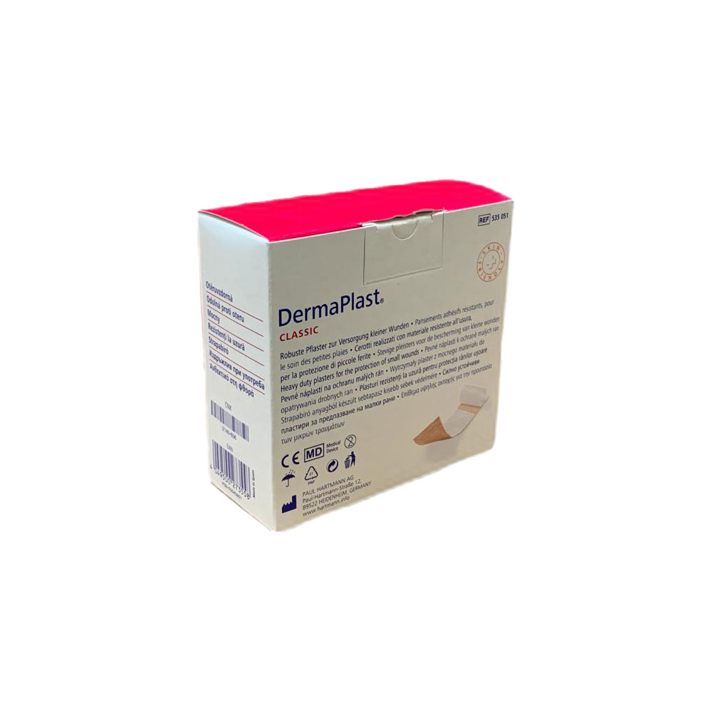 Hartmann DermaPlast classic, wound plaster, 1 roll, 4 cm x 5 m