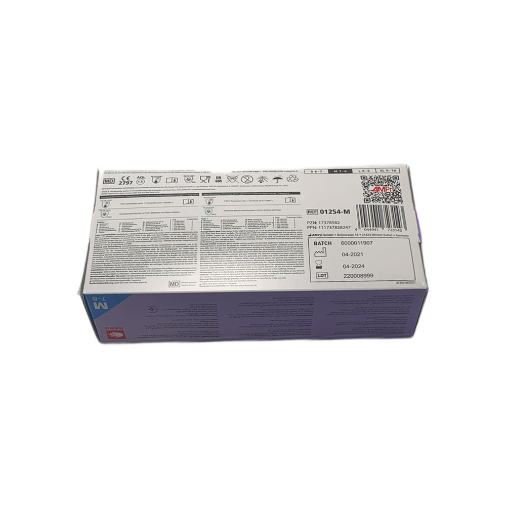 Med-Comfort vitril gloves purple, nitrile vinyl mixture, powder-free, S-XL