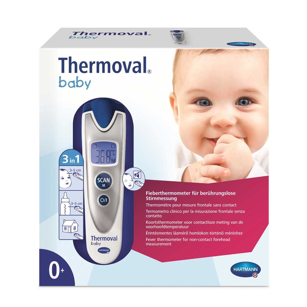 Hartmann Thermoval® Baby Infrared Thermometer, non-contact, 3 sec.