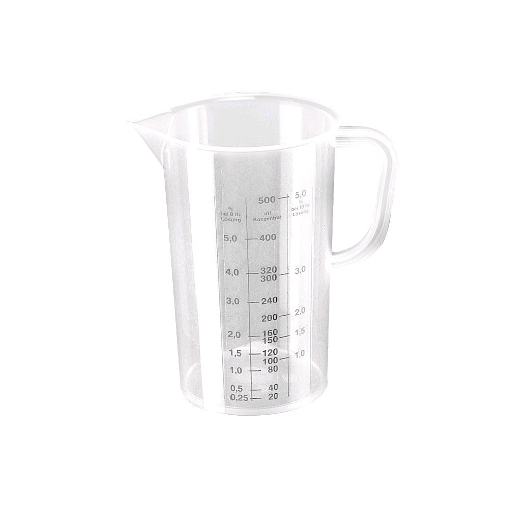 Schülke measuring cup, graduations, transparent, 50 or 500 ml