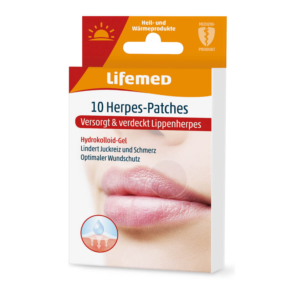 Lifemed® Herpes plaster, Patches, transparent, 10 pieces
