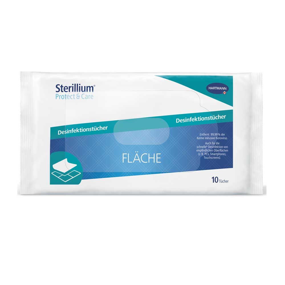 Hartmann Sterillium Protect & Care Disinfectant Wipes, Surface, 10pcs