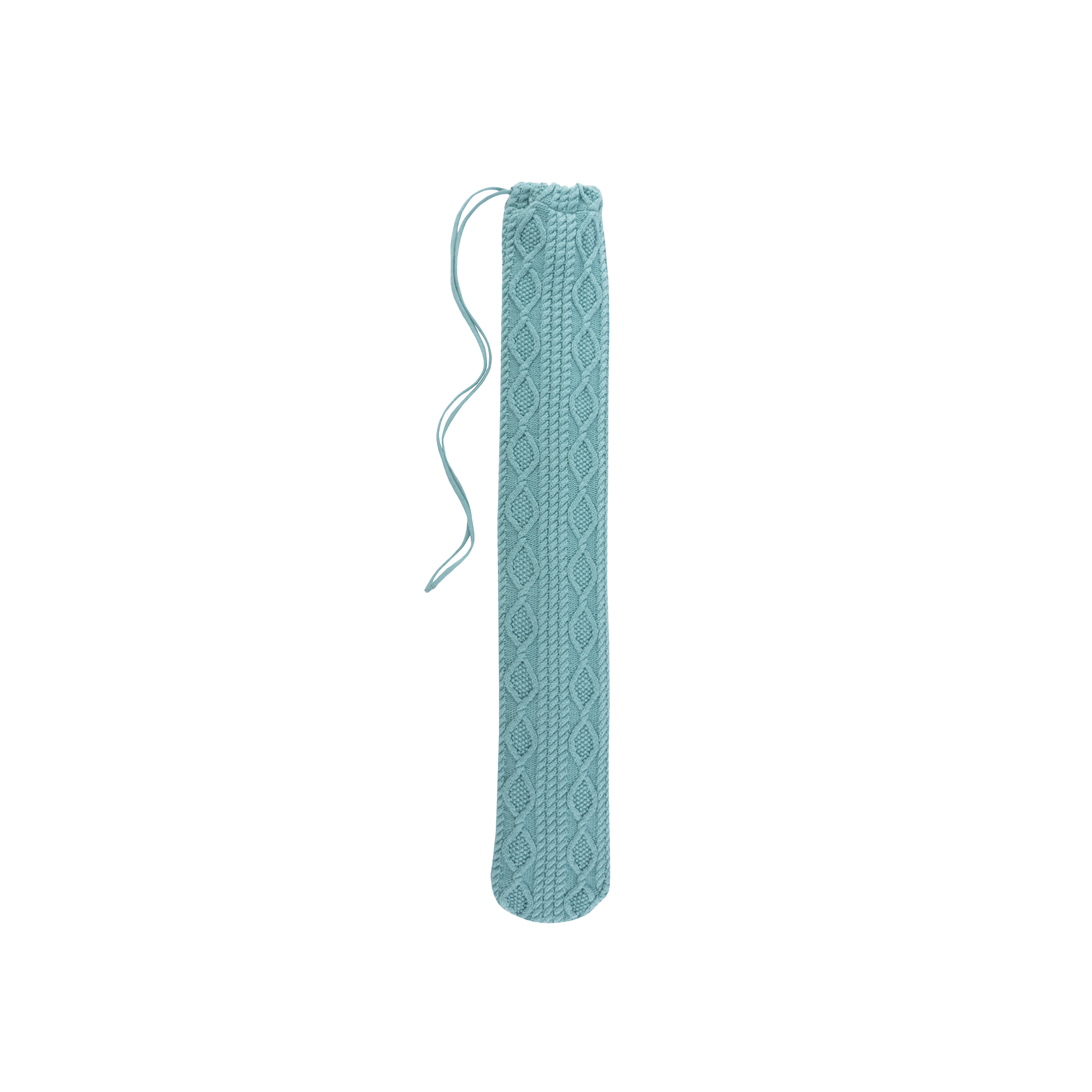 Sänger Longi Hot Water Bottle with Cotton Knit Cover "Braid Mint Green"