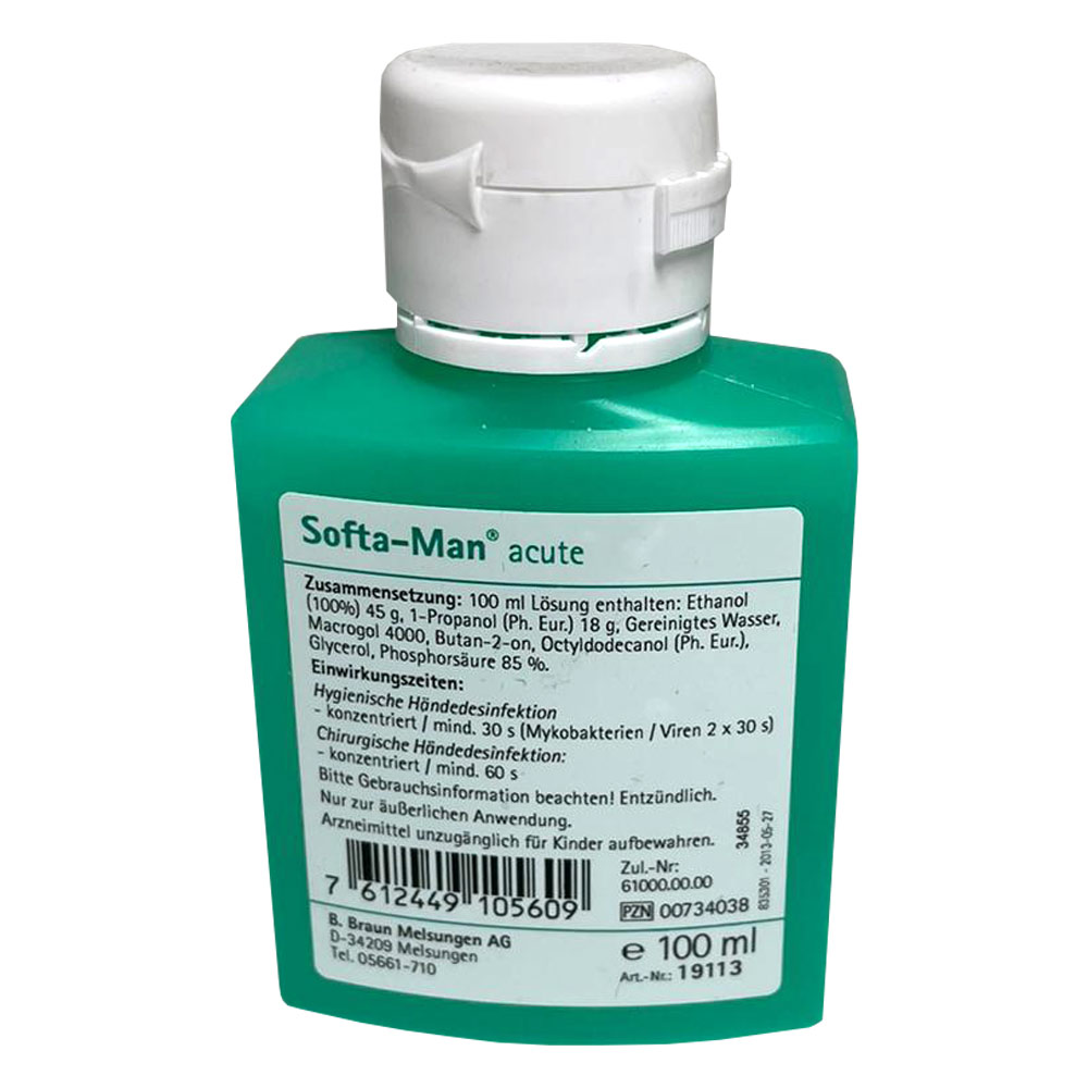 B.Braun hand disinfectant Softa-Man® acute, virucidal, 100ml