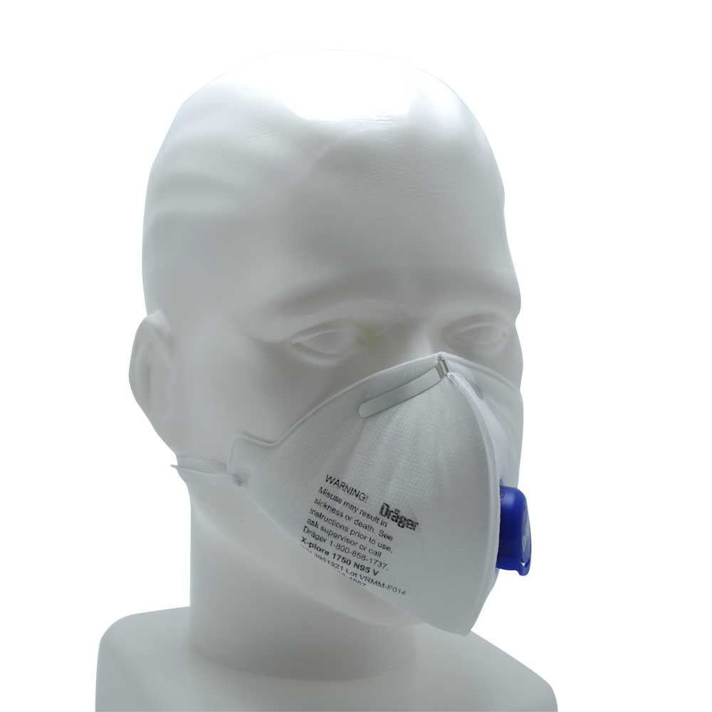 Dräger respiratory mask with valve X-plore1750 N95, single mask