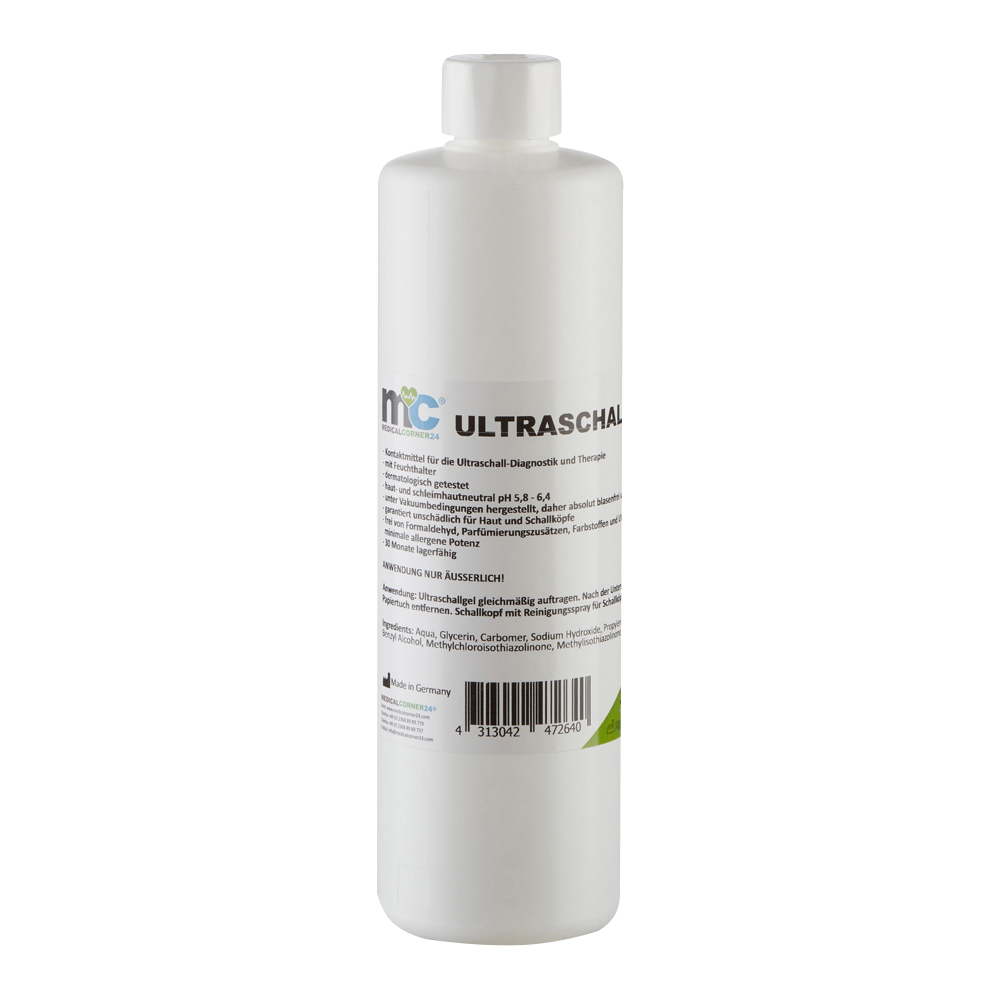 Ultrasound Gel, Sonography Gel, Transmission Gel, 500 ml bottle