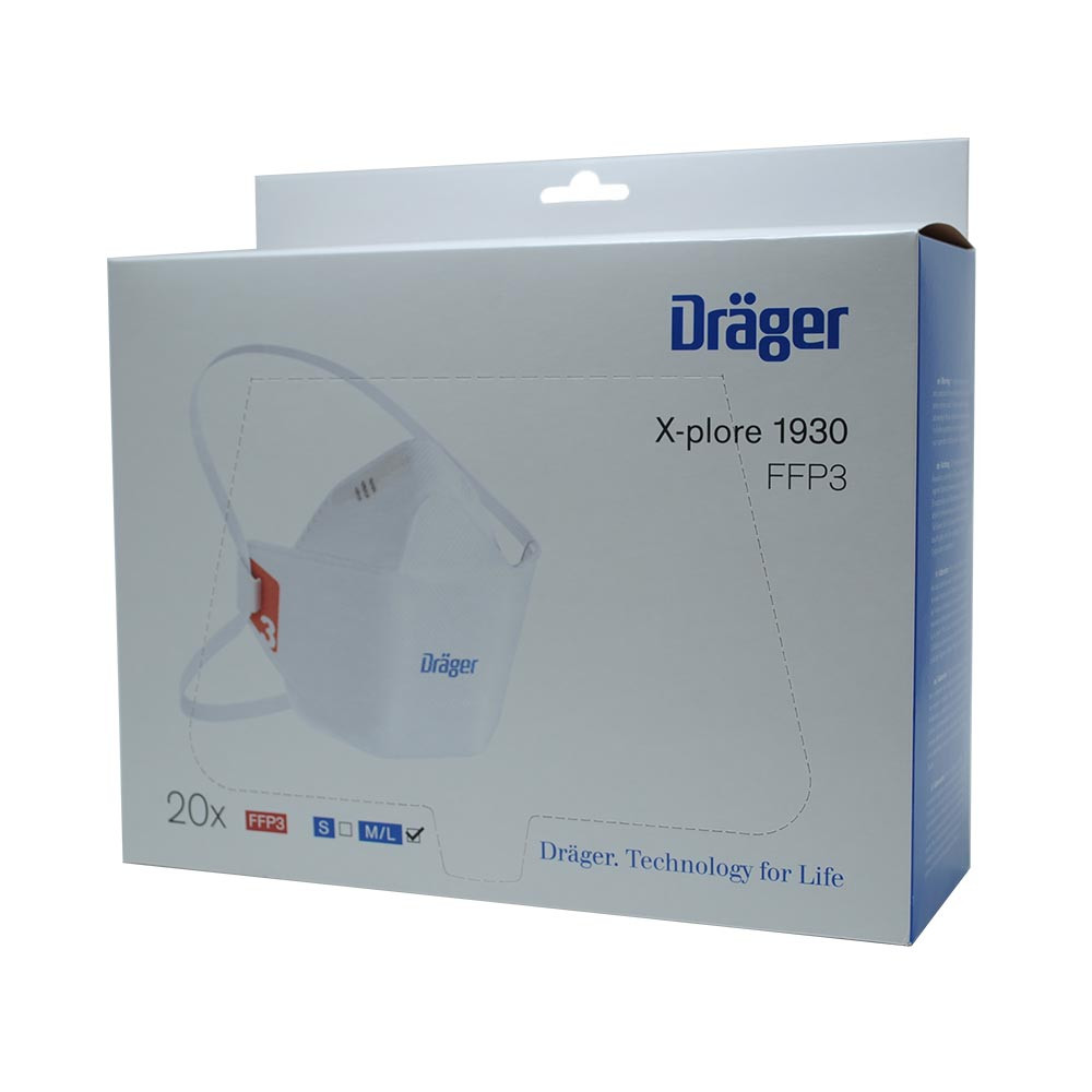 Dräger respiratory mask X-plore® 1930 FFP3, package, 20pcs.