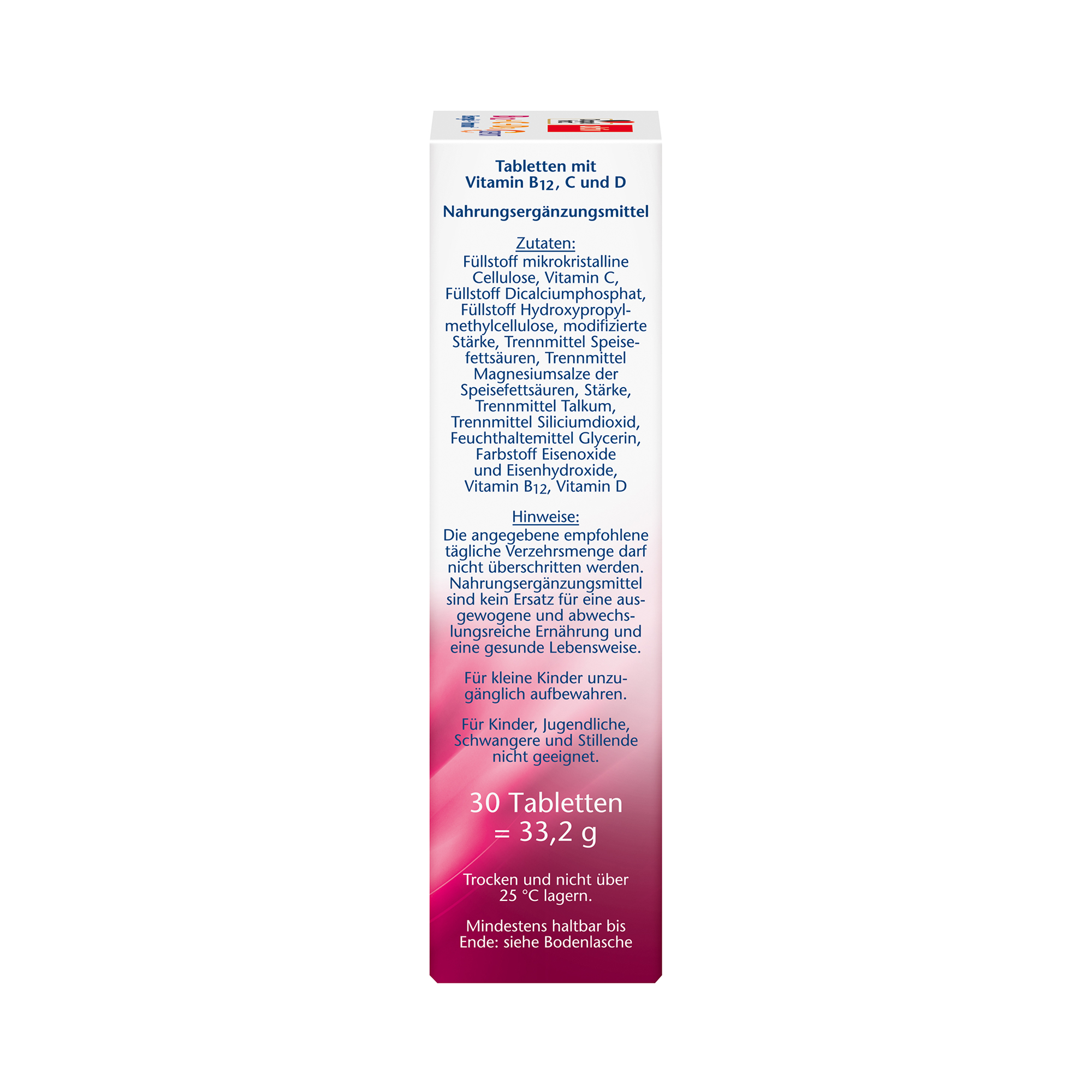Doppelherz aktiv Vitamin B12 + C + D3, Depot, 30 Tablets