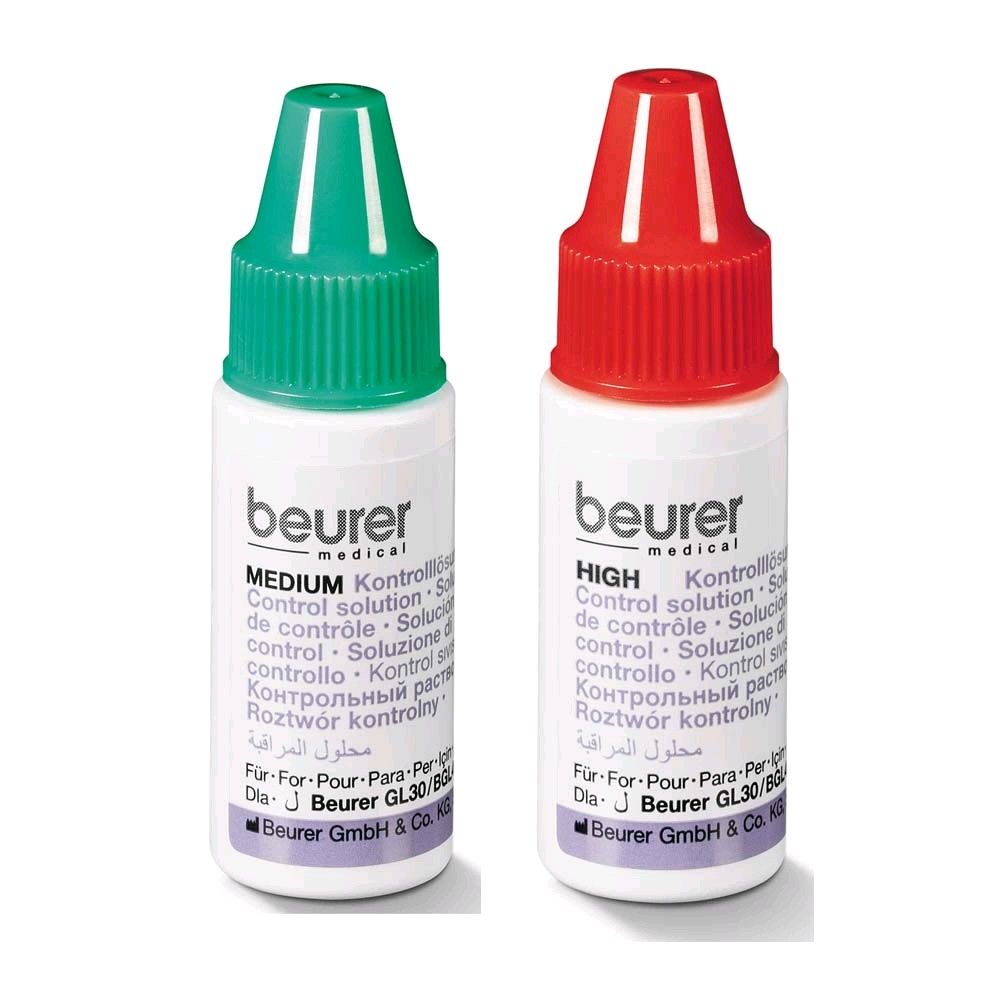 Beurer Control Solution for glucometers GL 30-34, 2x 4 ml