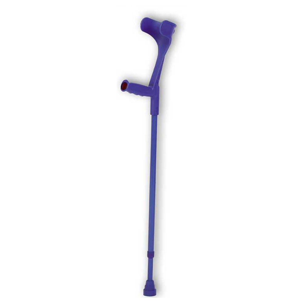 Behrend forearm crutch, height adjustable, alu, 135kg, blue