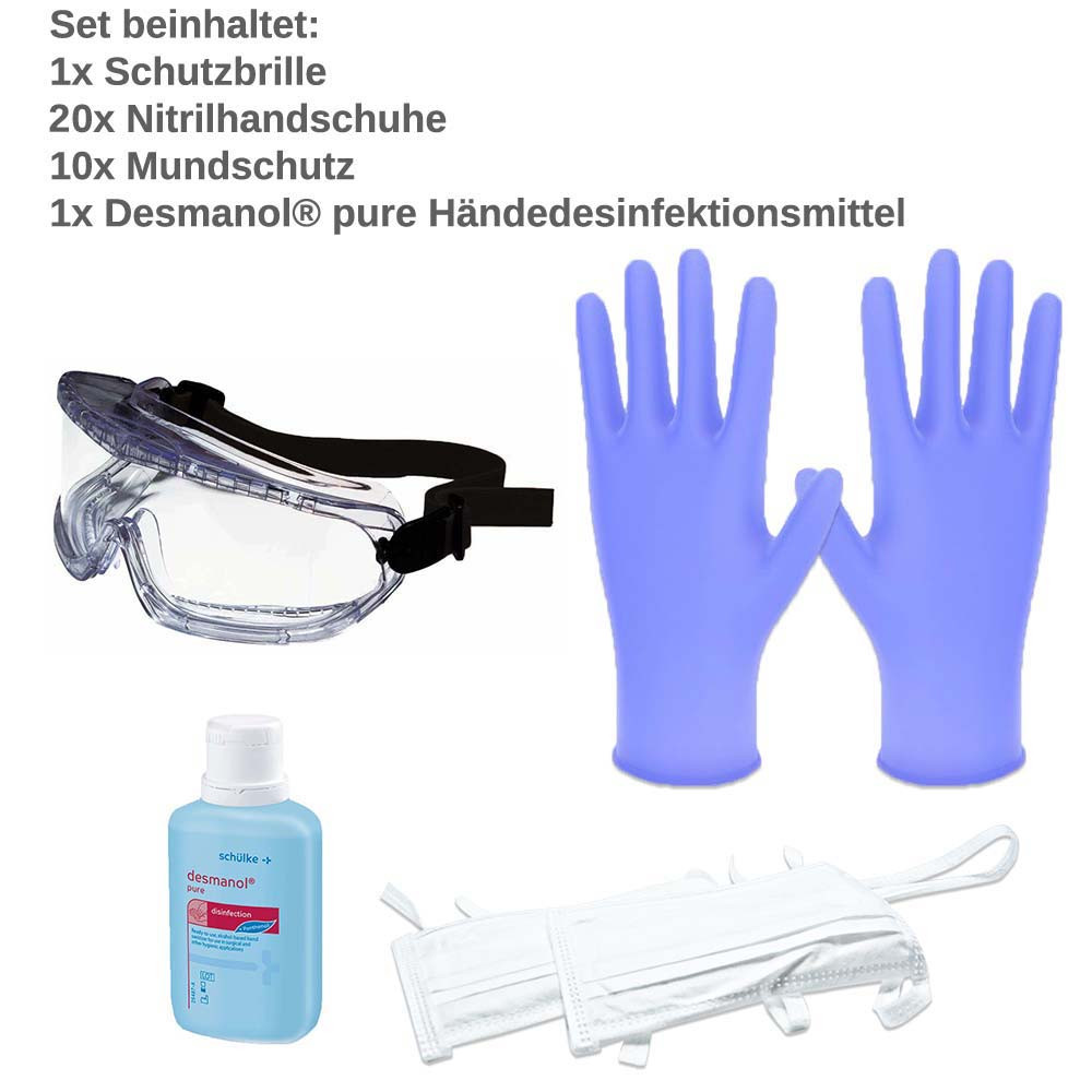 Infection protection set, disinfection & protective equipment, 32-pcs.
