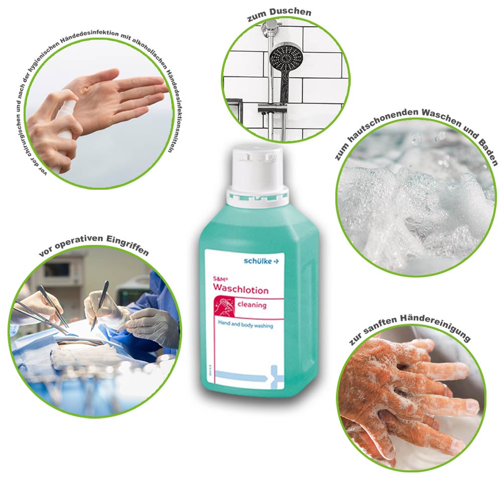 Schülke s-m® Washing Lotion, Soap / Alkali-Free, PH-Neutral, 1000 ml