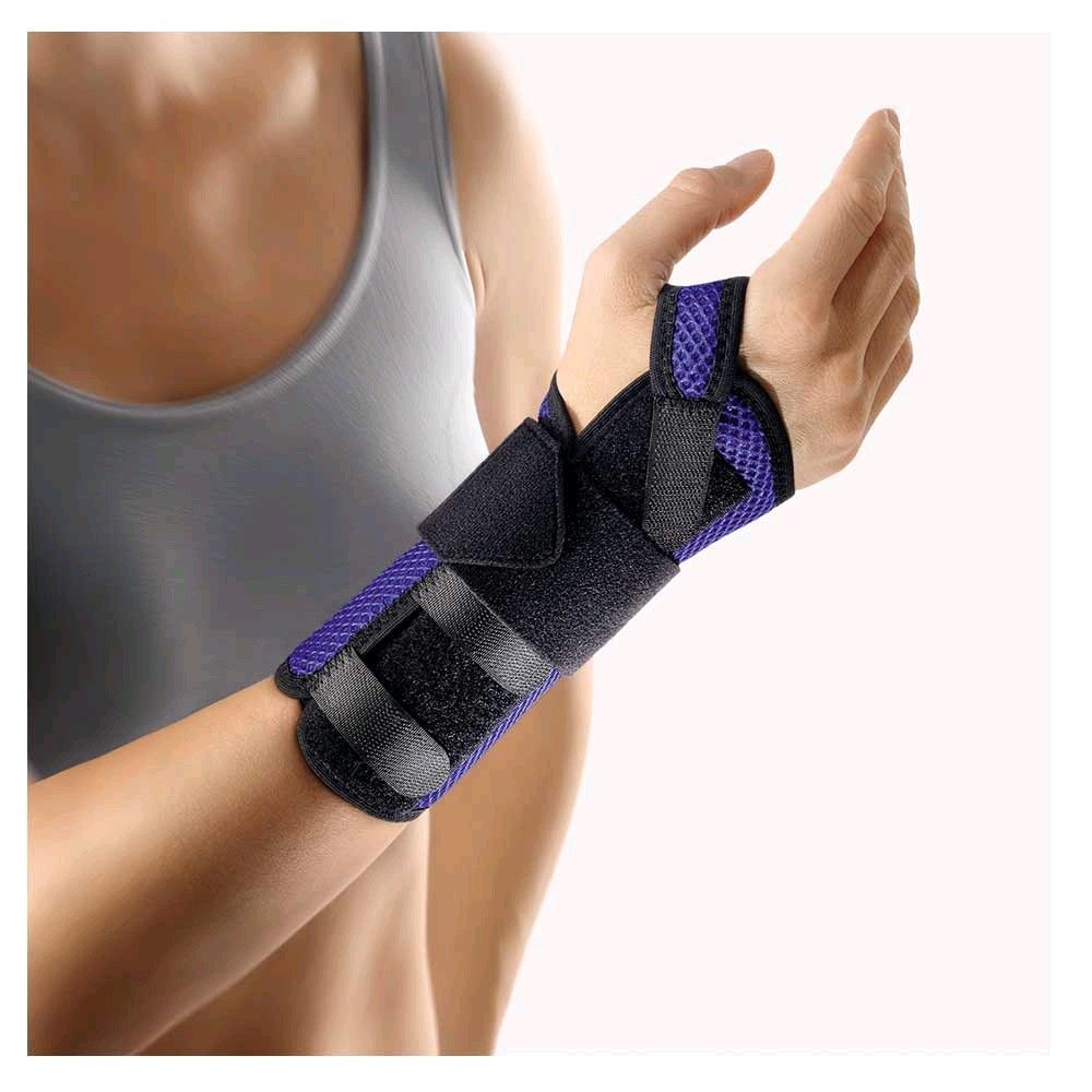BORT ManuStabil® short wrist bandage, medium blue, right