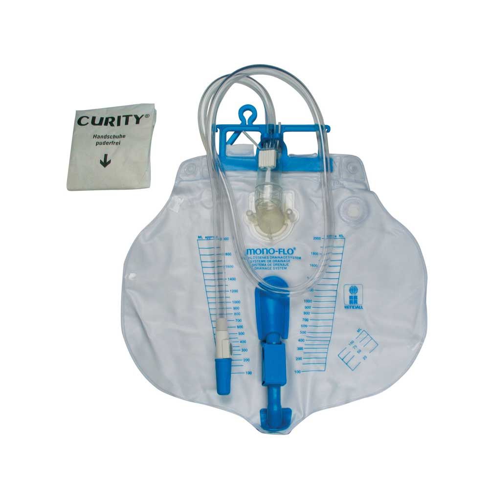 Behrend mono-flo plus Bed bag 2L, sterile, 120cm hose