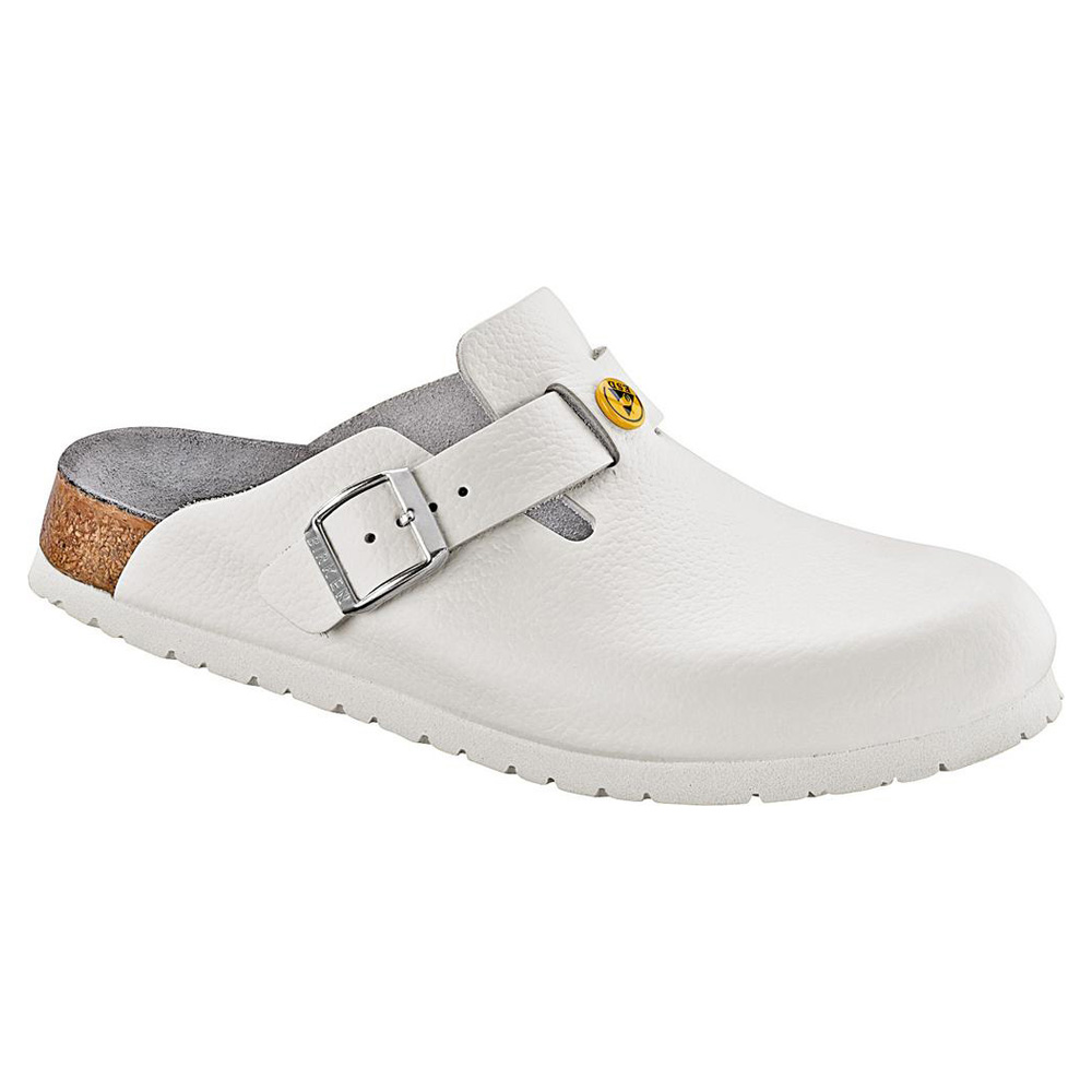 Birkenstock Boston ESD, TÜV-certified, white, various sizes