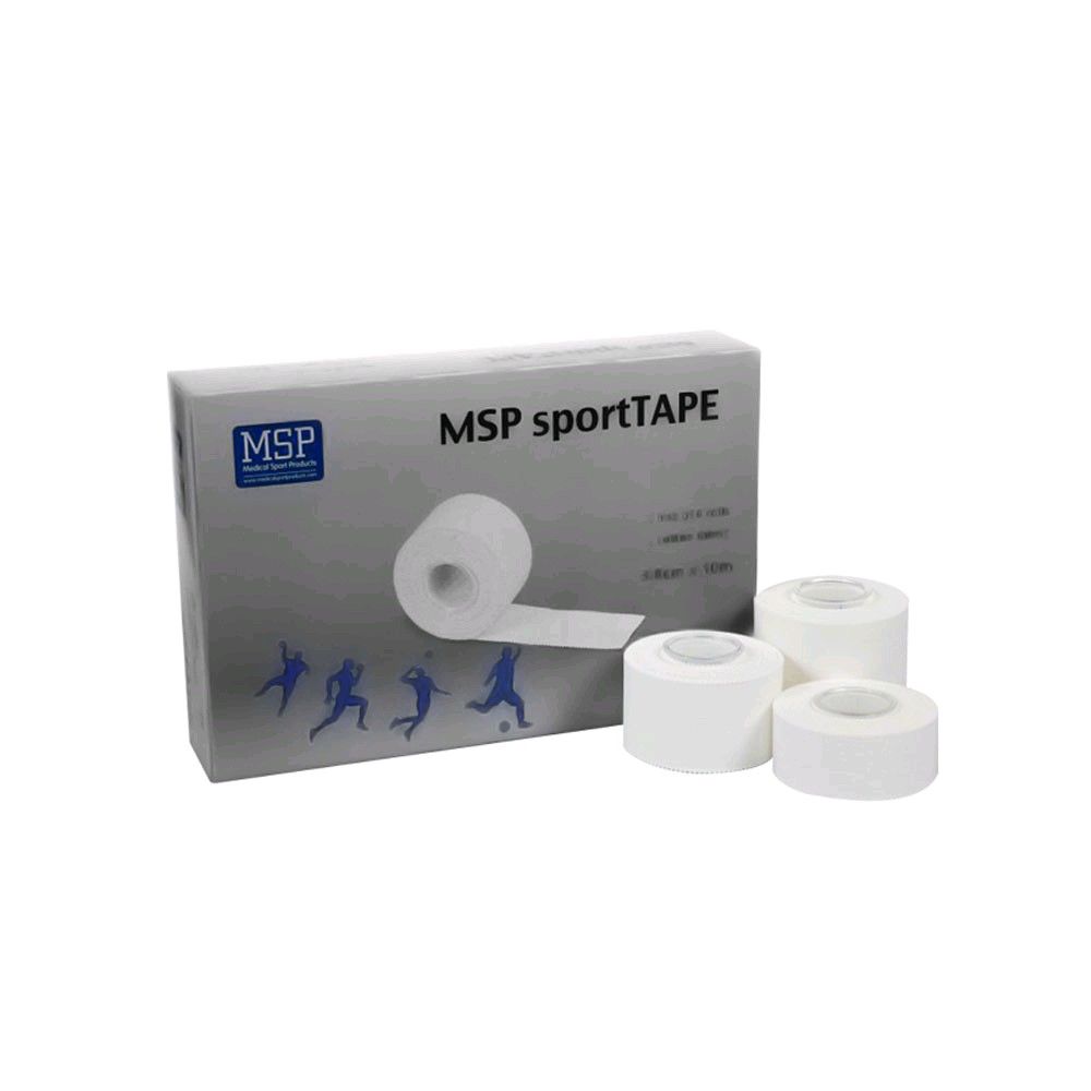 MSP Sports Tape, tape strapping, 5 cm x 10 m, 1 roll, white