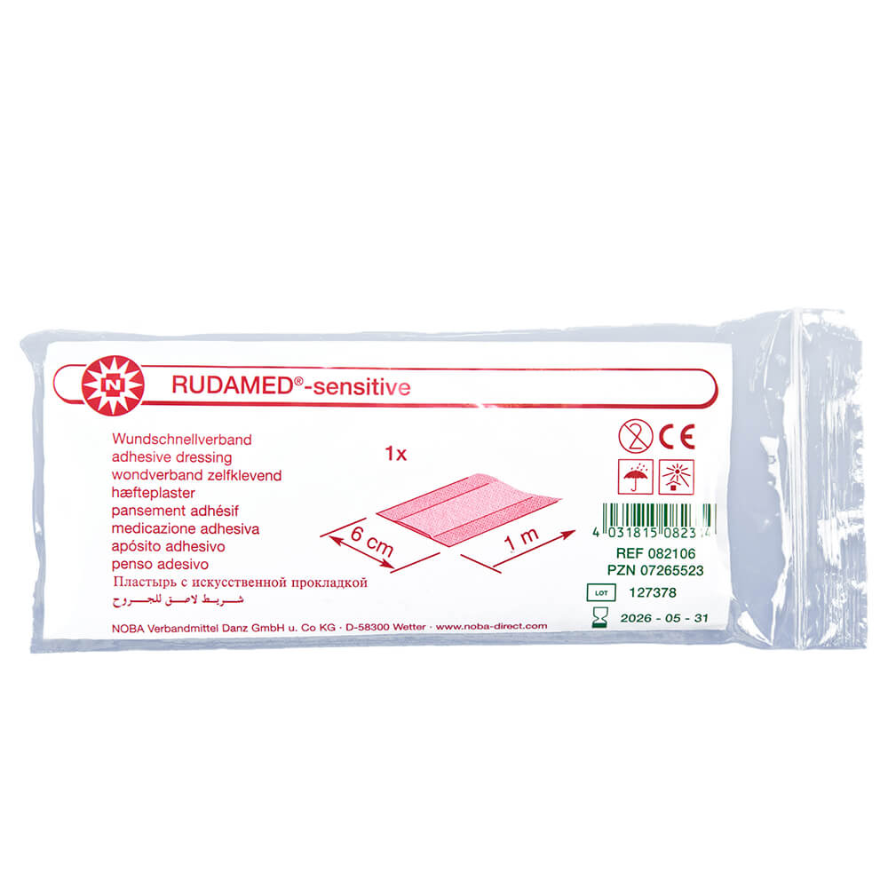 Noba Rudamed-sensitive, wound plaster, wound dressing, 1m x 6cm