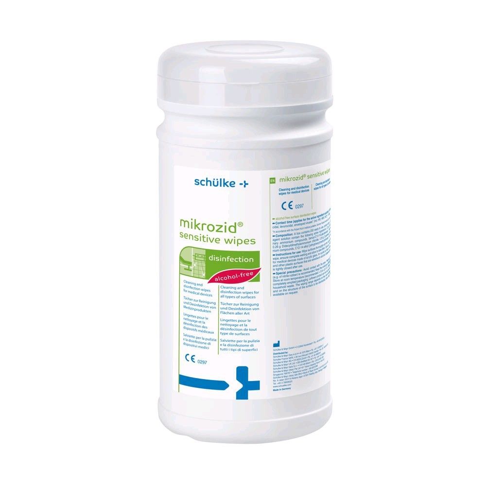 Schülke Disinfecting Wipes Mikrozid® Sensitive, 14x18cm, 120pcs, Can