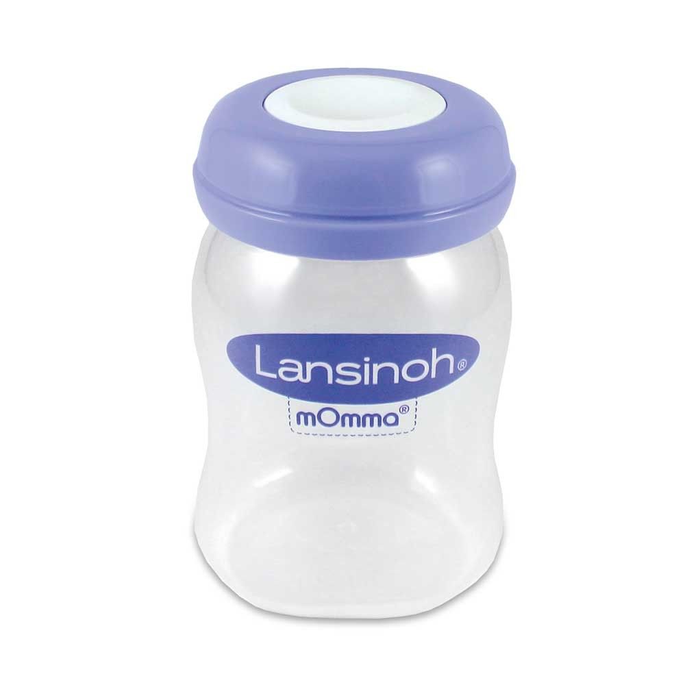 Lansinoh mothers milk bottles, leak-proof, BPA free, wide neck, 4 pcs