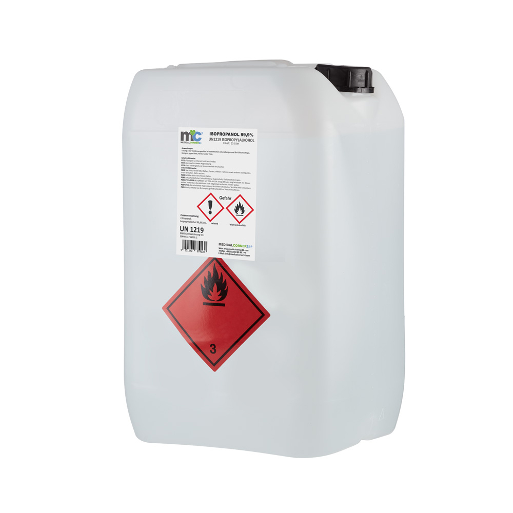 Isopropanol 99,9% isopropyl alcohol 25 litre canister