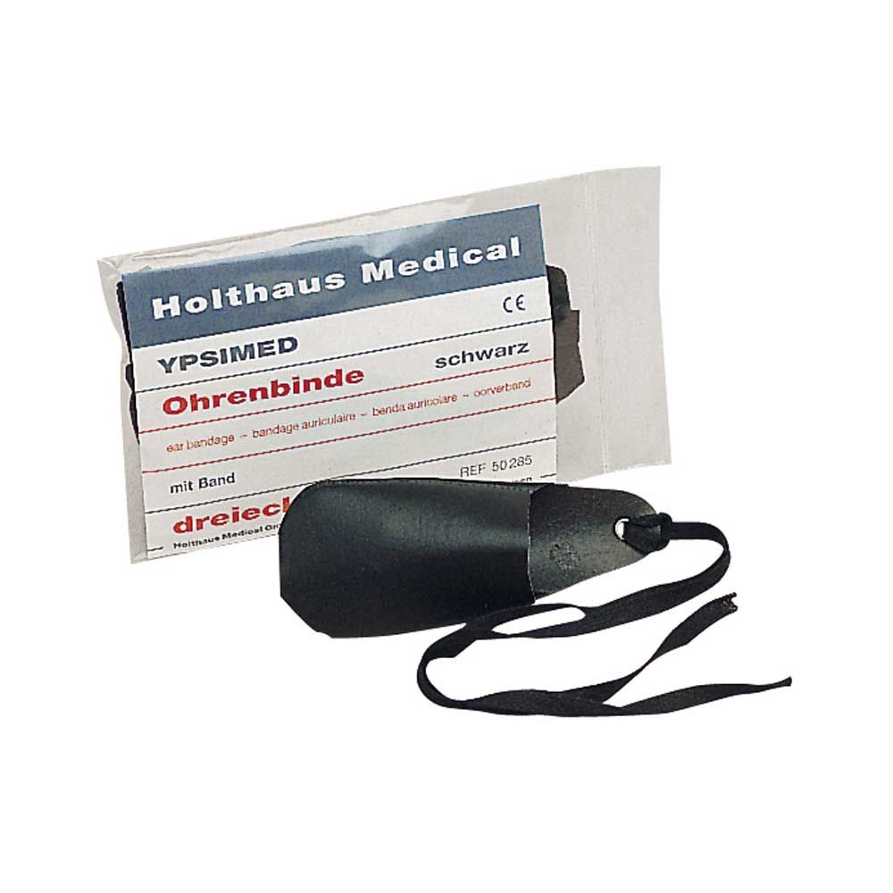 Holthaus Medical YPSIMED Ear Bandage, Black 3 Corners 11x13cm