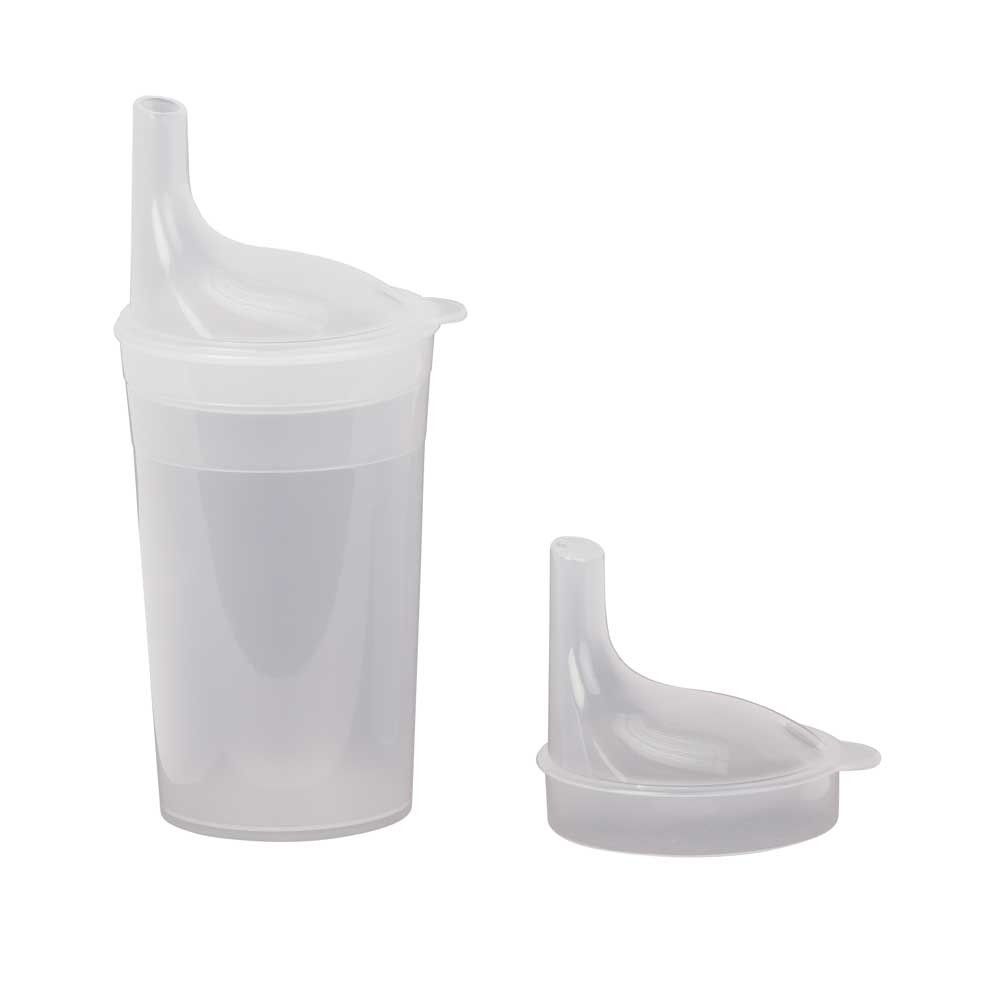 Drinking cup-set 2 long mouthpieces tea / porridge transparent 250ml