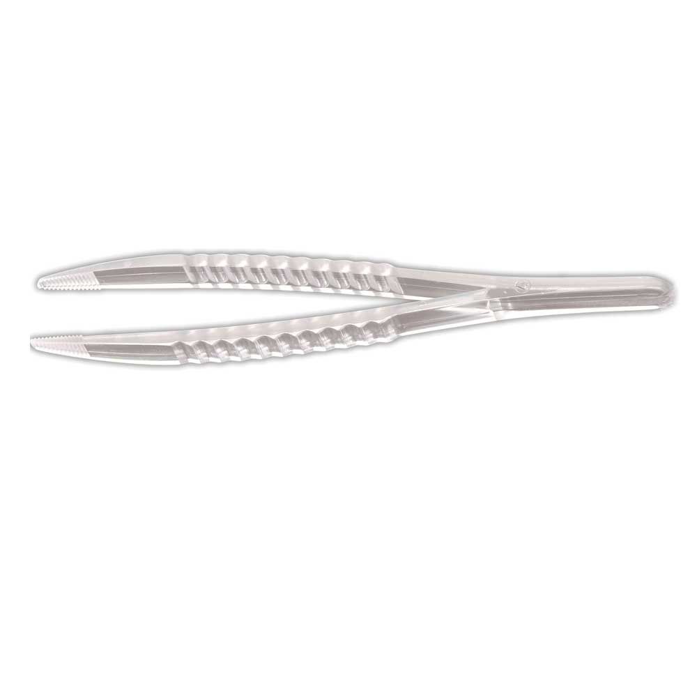 Behrend disposable tweezer, plastic, sterile, 12,5cm