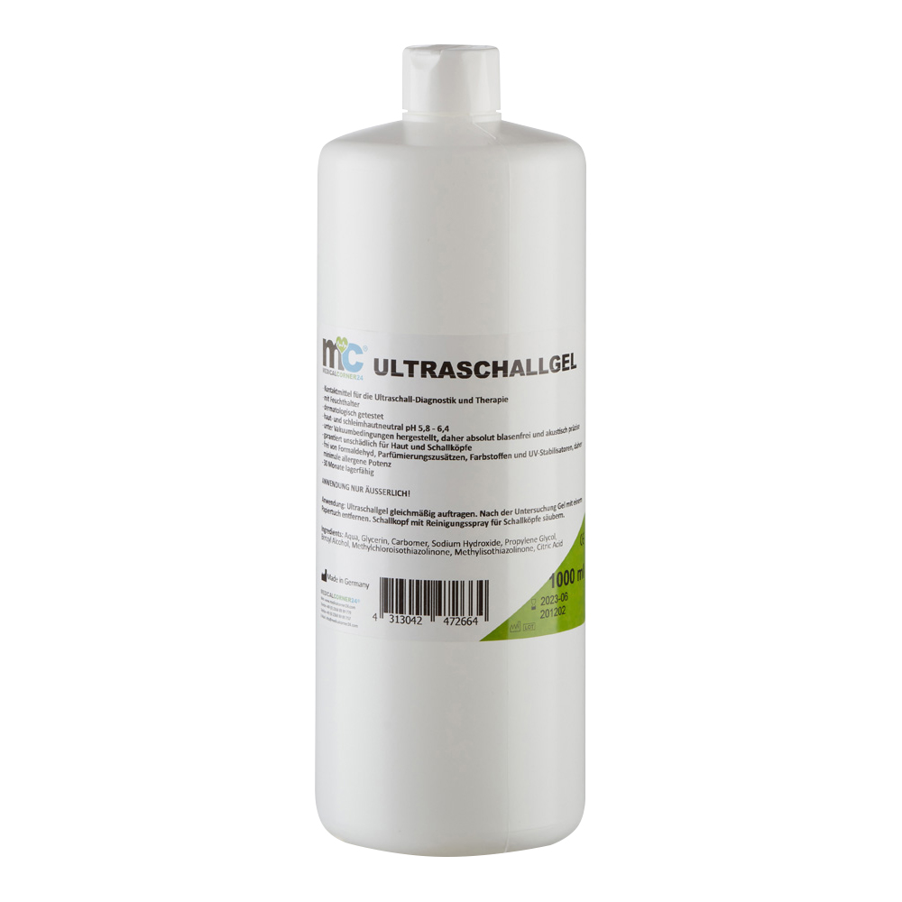 Ultrasound Gel, Sonography Gel, Transmission Gel, 1 litre bottle