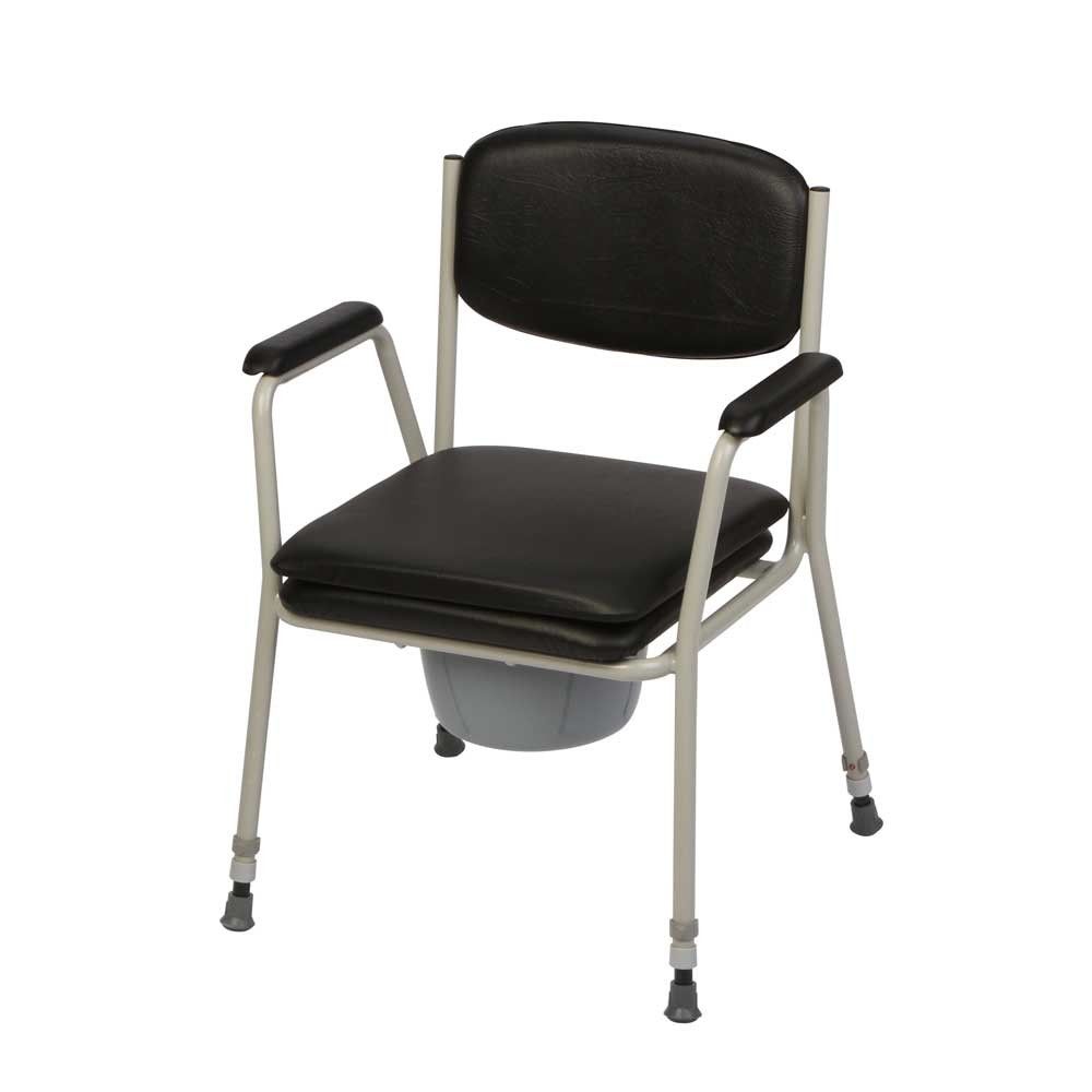 Behrend commode chair TS 100, height adjustable, bucket, cover plate
