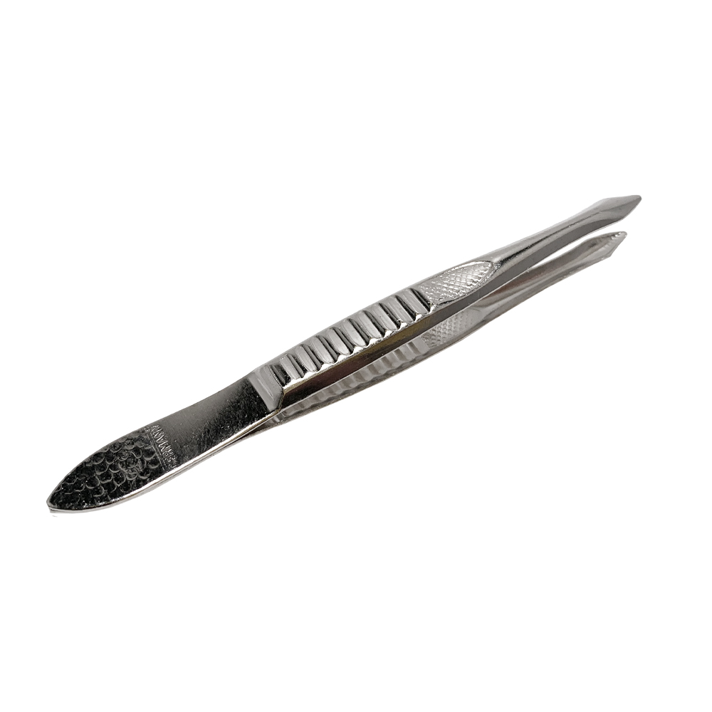 Behrend tweezers, nickel plated 8 cm, pointed tip